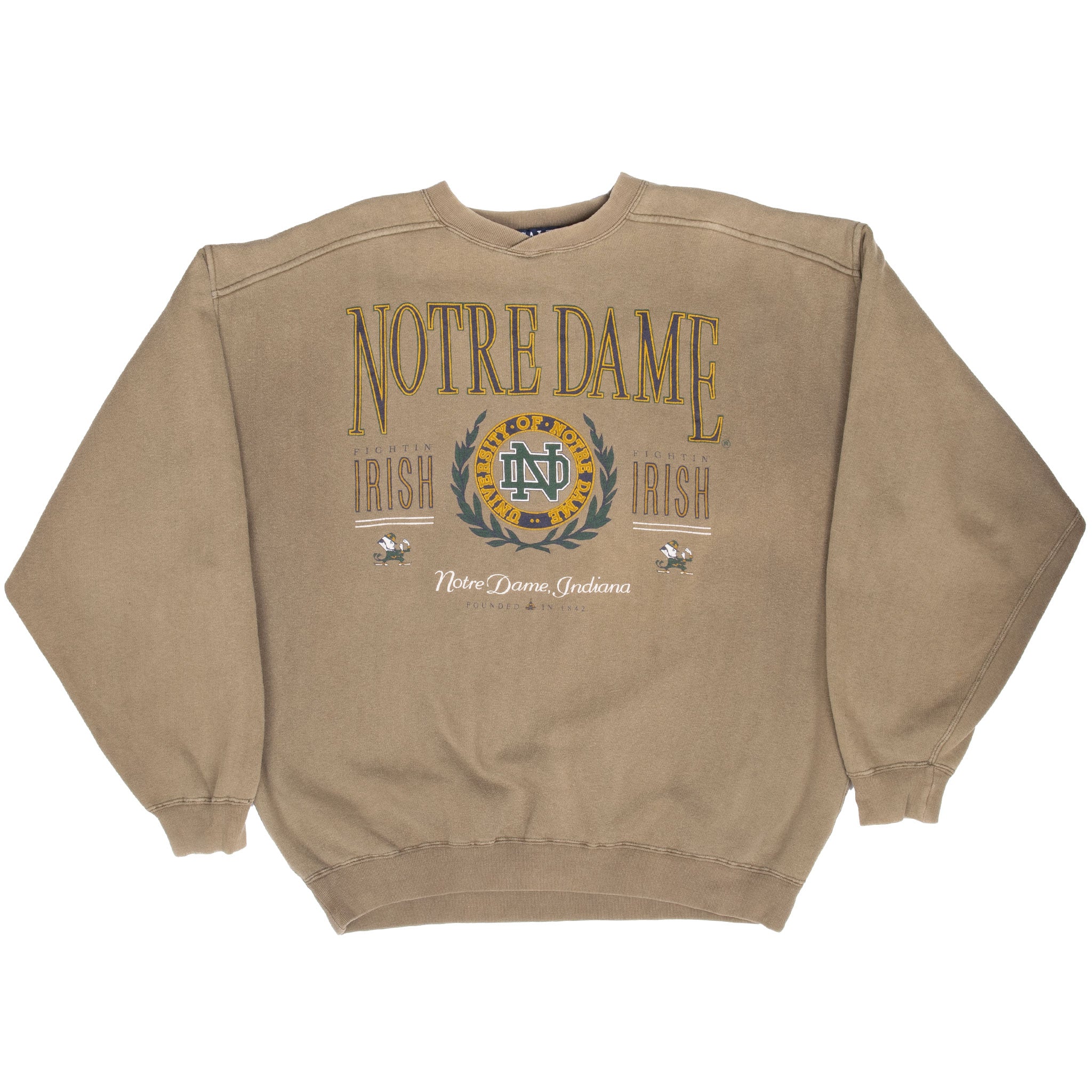 Vintage Ncaa Notre Dame Fighting Irish Sweatshirt 1990S Size Large