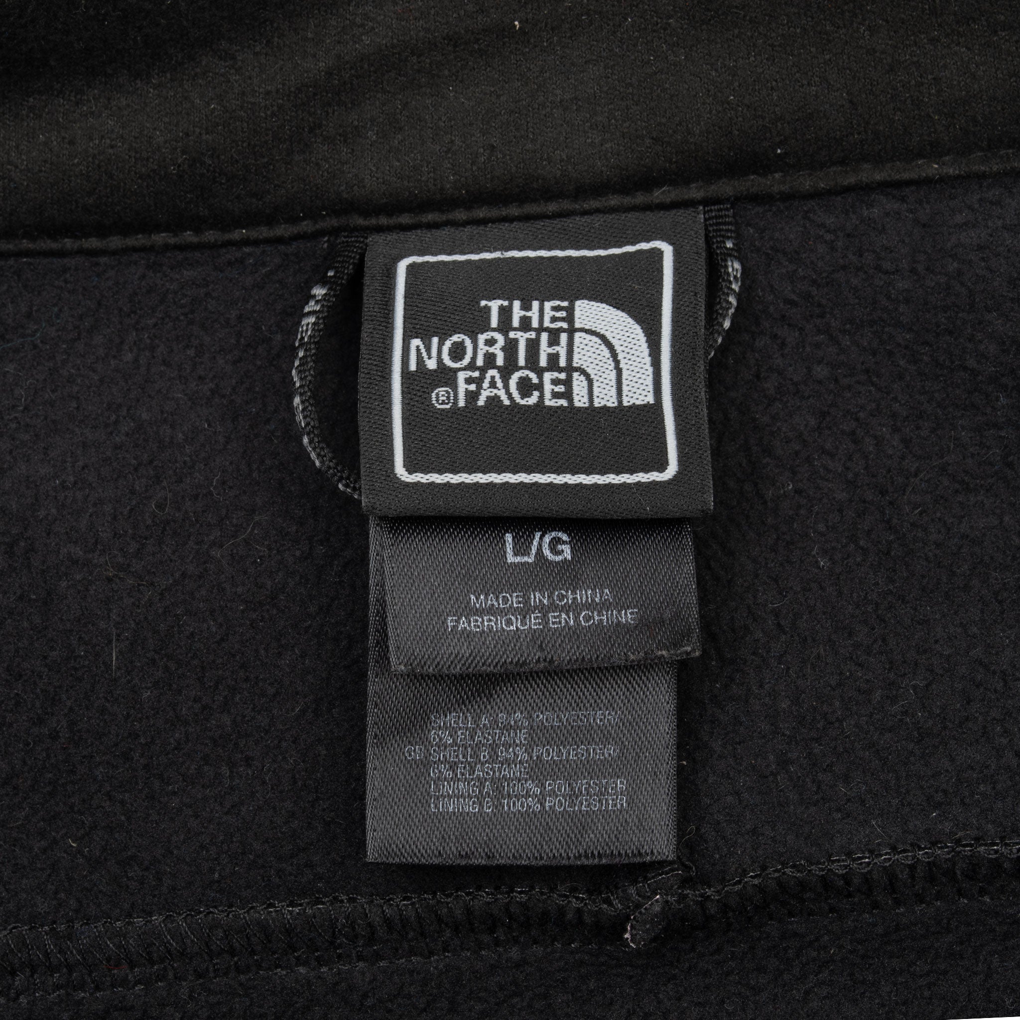 Vintage The North Face Waterproof Black Fleece Jacket Size Large