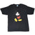 Full front view of black Disney T-shirt with Mickey Mouse graphic