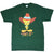 Full front view of dark green T-shirt with cowboy Tweety and “TWY IT” print