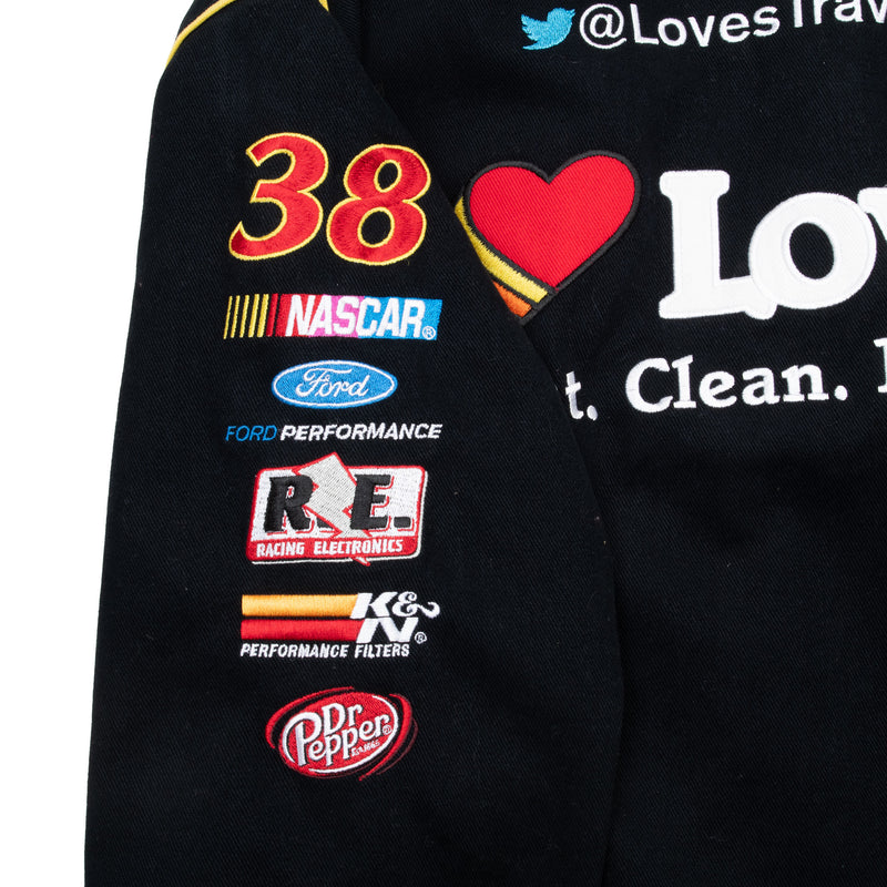 Vintage Nascar David Gilliland Jh Racing Jacket 2000S Size XL
