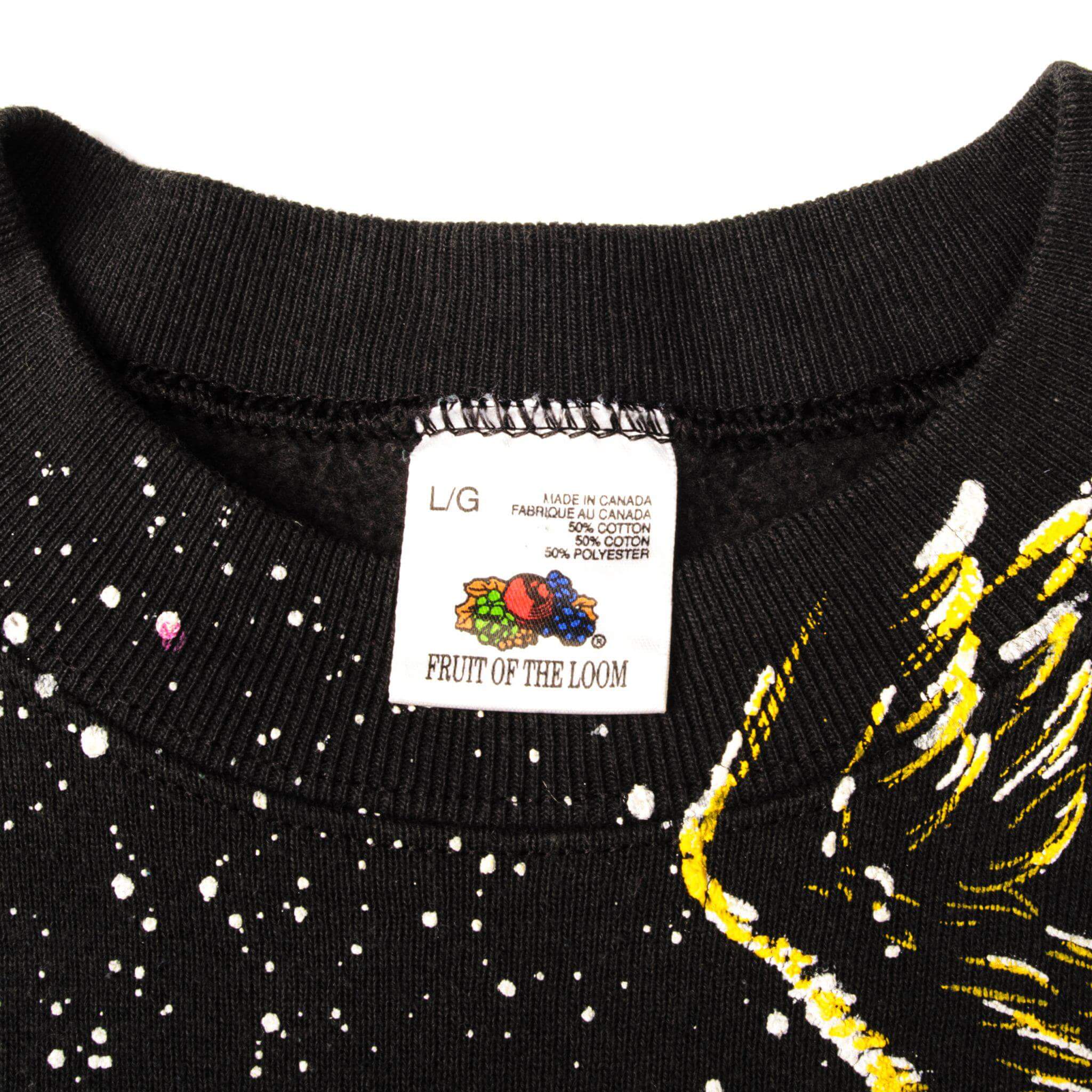 Fruit of the Loom Made in Canada Label Tag 1994 90s 1990s