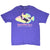 Full front view of purple T-shirt with colorful Hawaiian state fish graphic