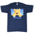 Full front of navy Disney Winnie the Pooh T-shirt with character graphic