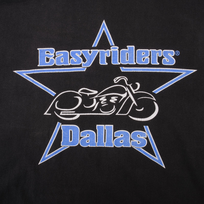 Vintage Black Easy Riders POW MIA Dallas Size 2XL 
