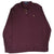 Full front view of burgundy Polo Ralph Lauren long-sleeve polo shirt laid flat