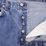 Beautiful Indigo Levis 501 jeans 1980s Made in USA with Medium Wash.  Size on tag 35X32 Actual Size 32X28  Back Button #522
