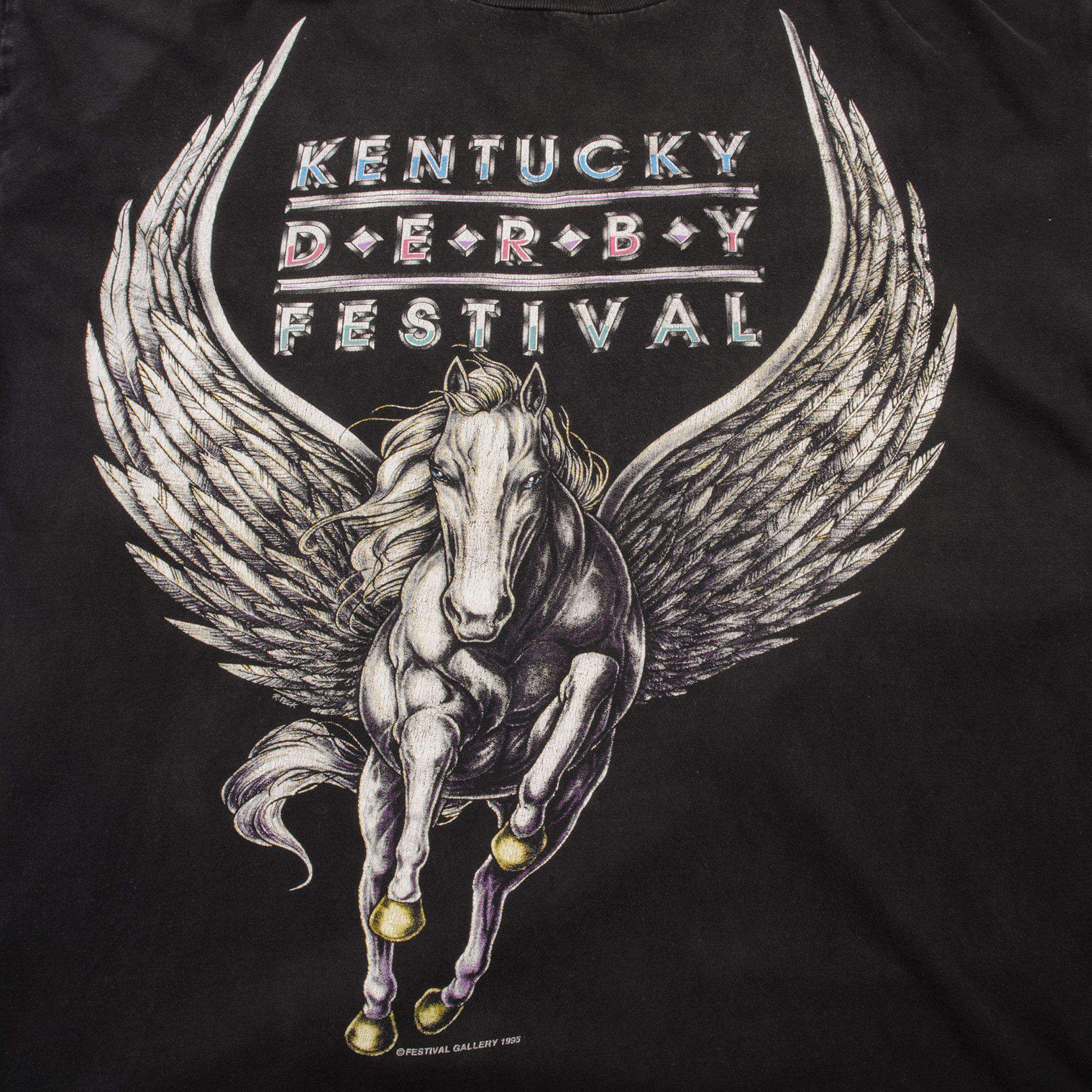 VINTAGE KENTUCKY DERBY FESTIVAL TEE SHIRT 1995 SIZE 2XL