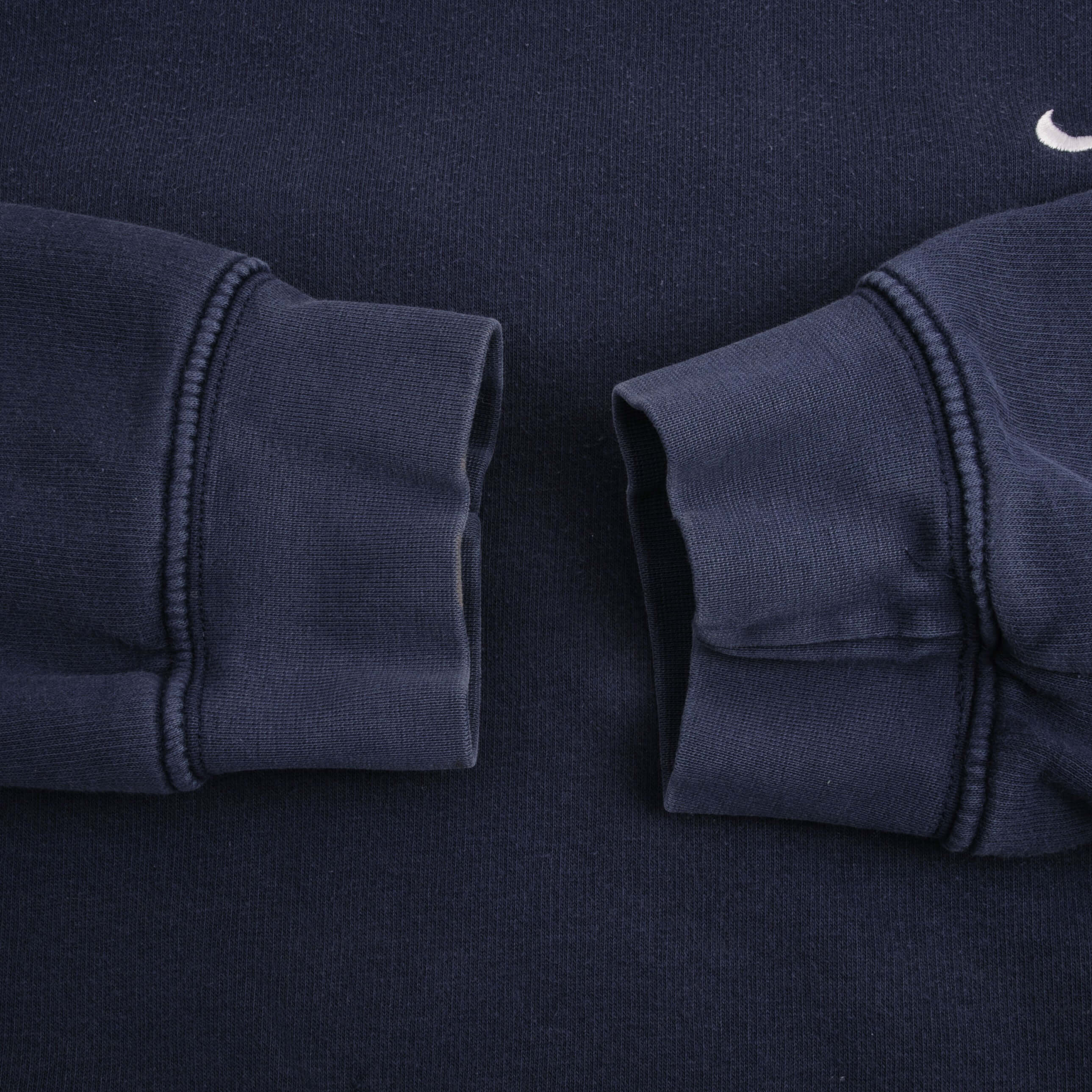 Vintage Nike Classic Swoosh Navy Blue Sweatshirt 2000S Size XL