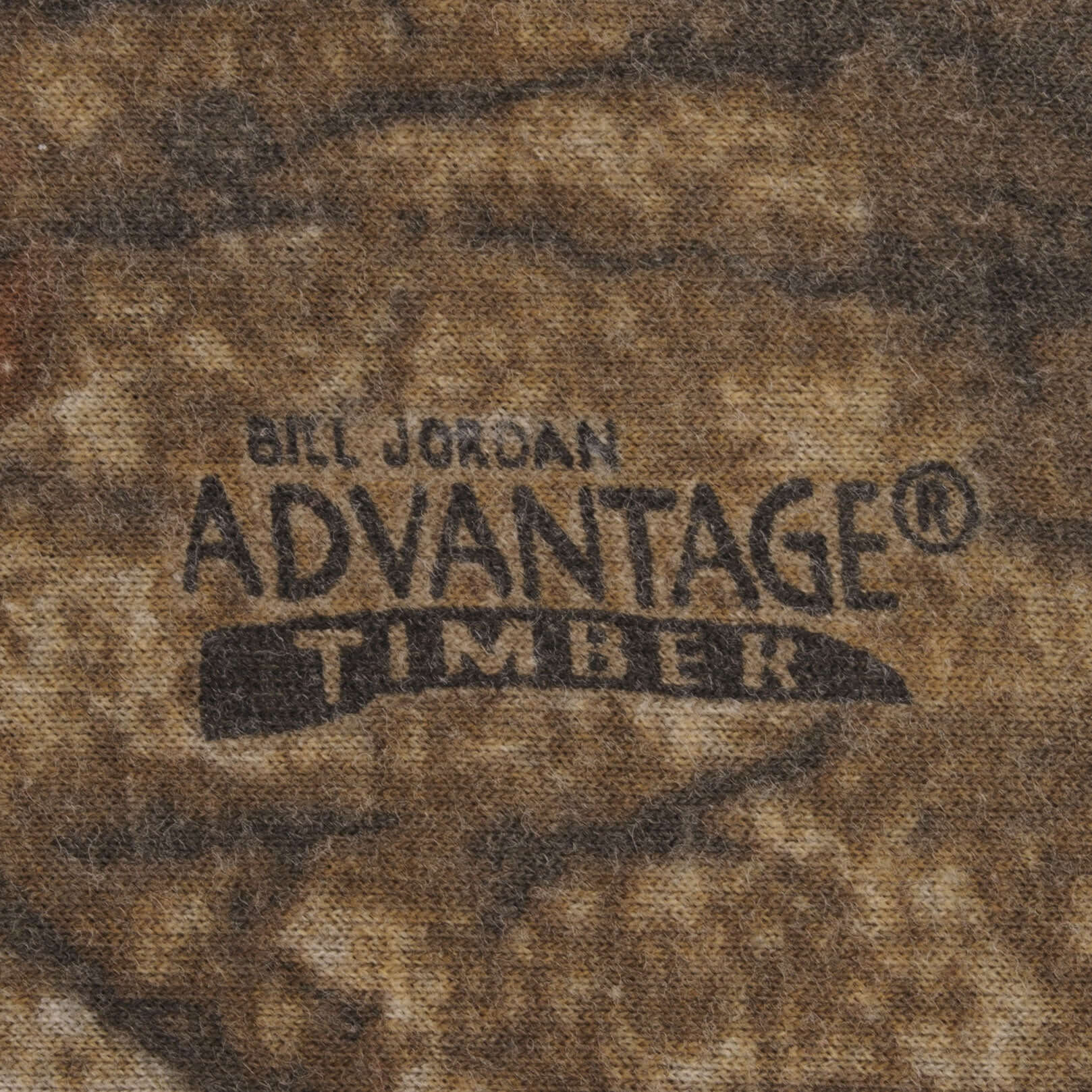 Vintage Hunting Advantage Timber Camo Long Sleeve Pocket Tee Shirt Size Large