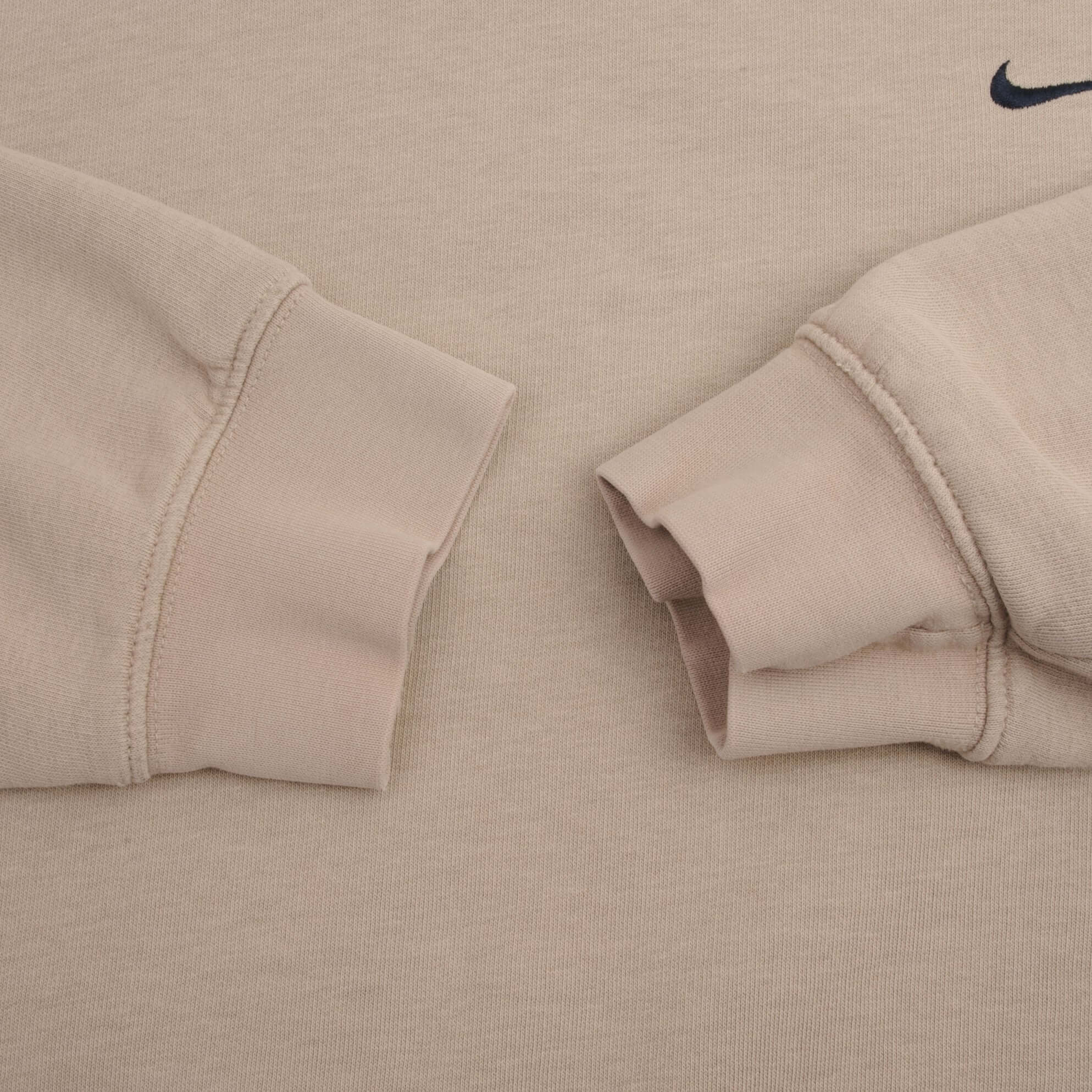 Vintage Nike Classic Swoosh Beige Sweatshirt 2000S Size Large