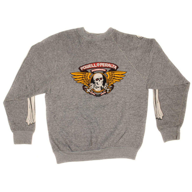 Vintage Powell Peralta Skateboards Discus Athletic Sweatshirt Size Large Made In USA.