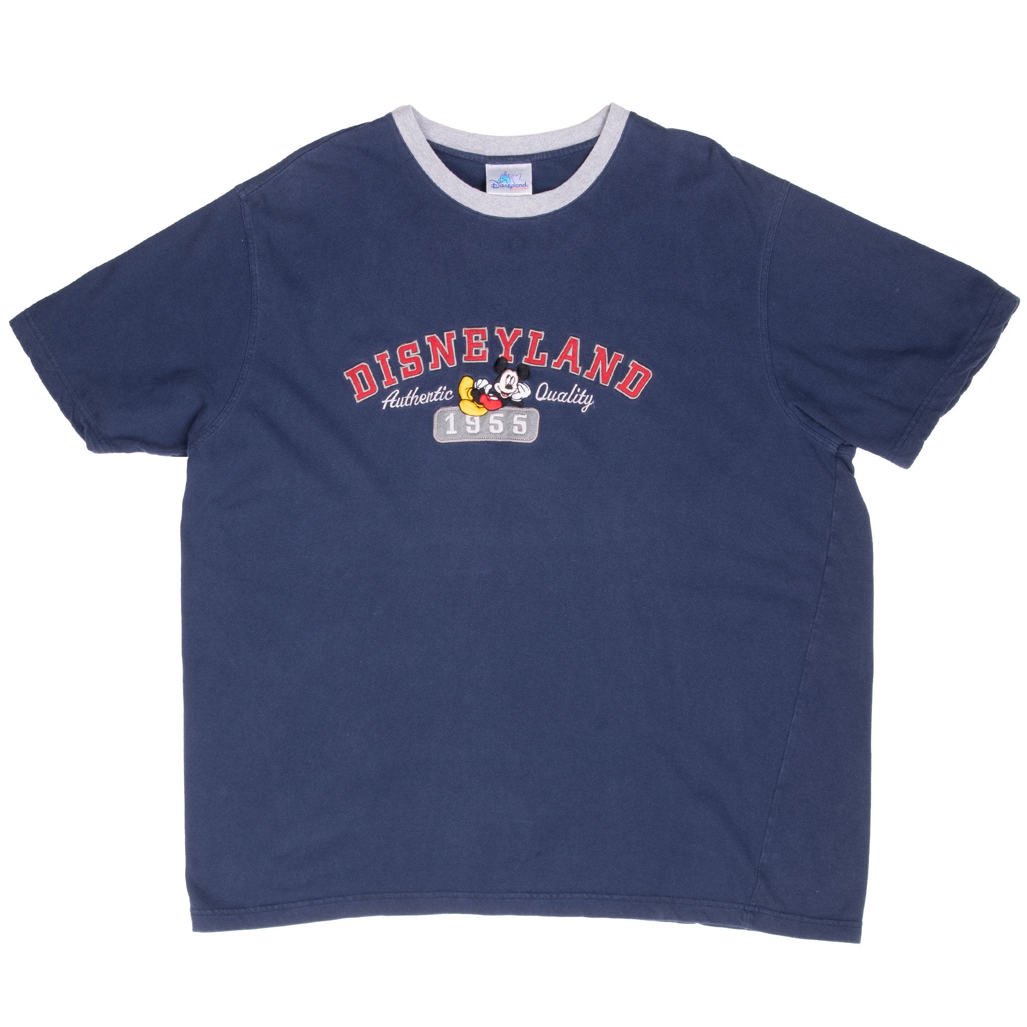 Vintage Disneyland Mickey Mouse Embroidered 1990S Tee Shirt Size 2XL