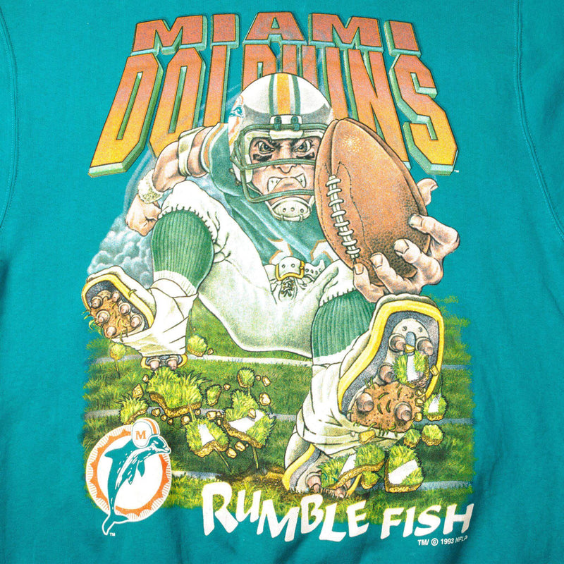 VINTAGE NFL MIAMI DOLPHINS SWEATSHIRT 1993 SIZE XL MADE IN USA