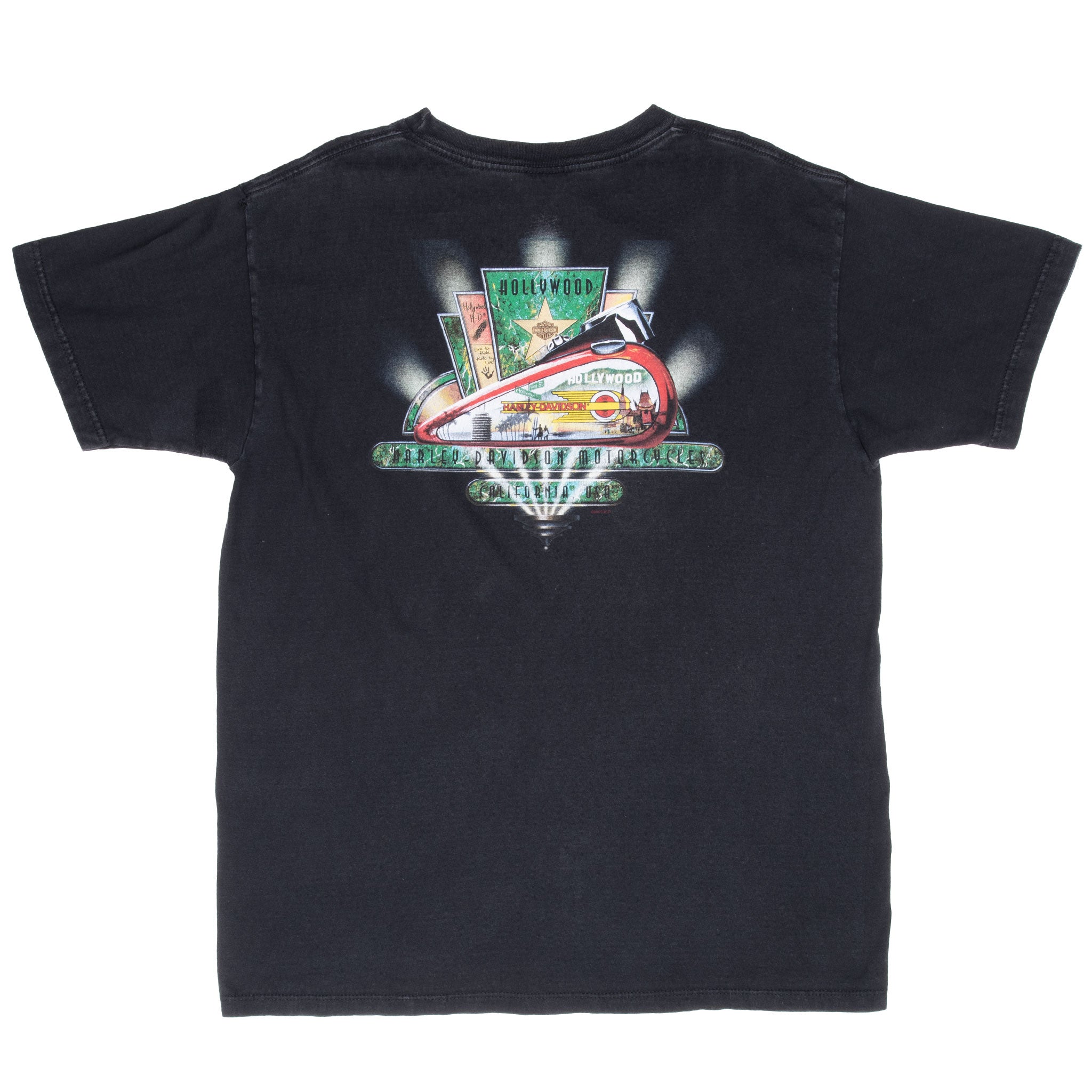 Vintage Harley Davidson Hollywood Tee Shirt 2000 Size XL Made In Usa