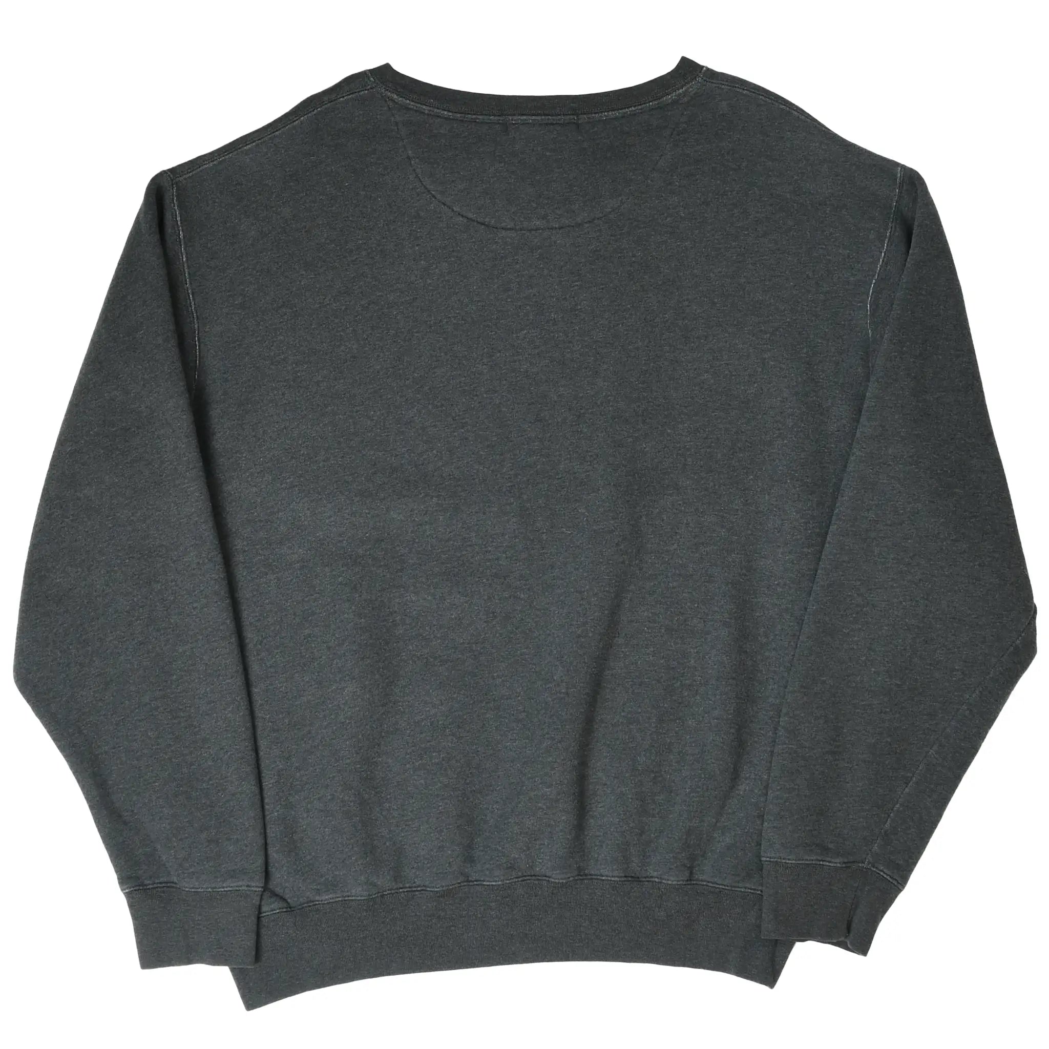 Back of dark grey Polo Ralph Lauren crewneck sweatshirt