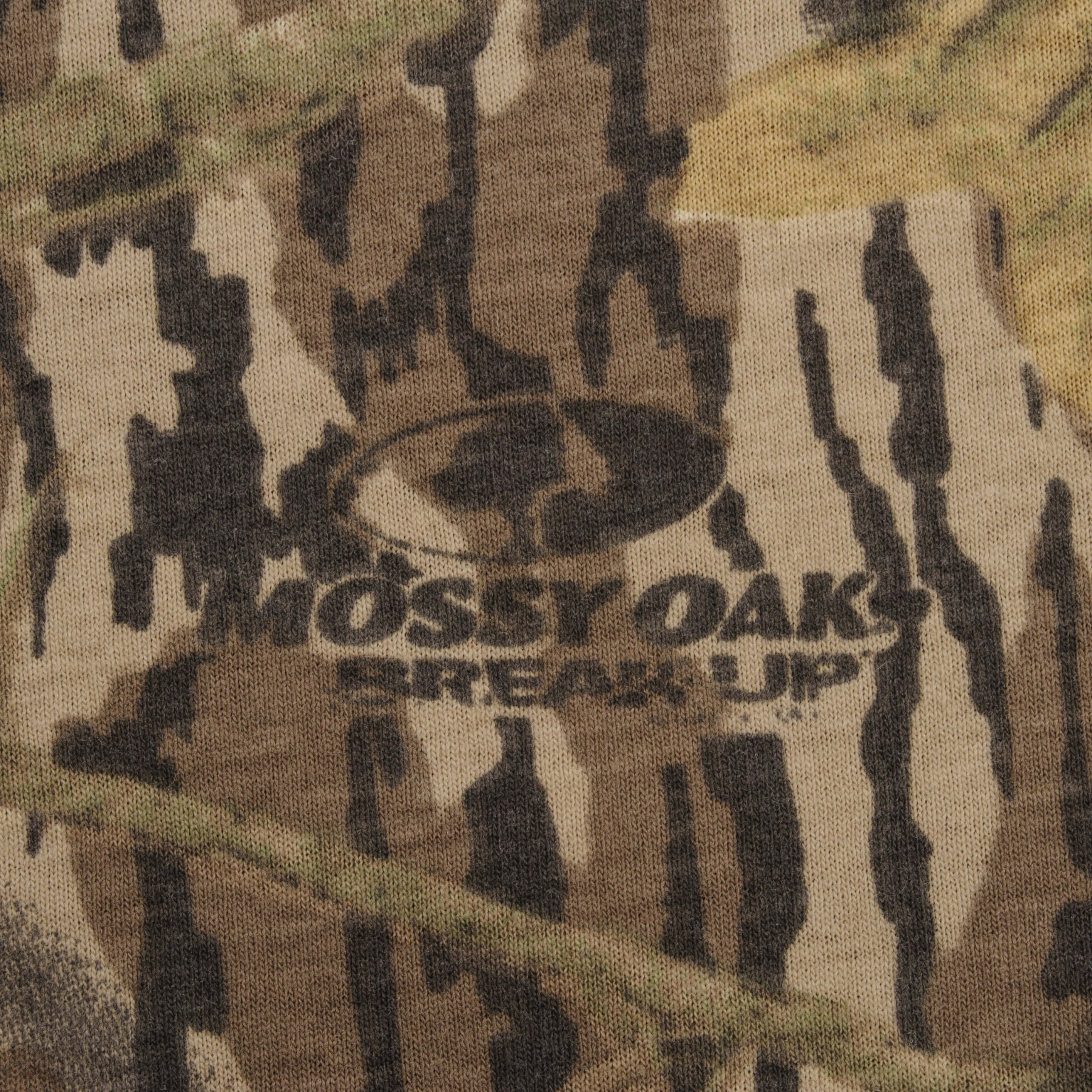 Vintage Hunting Mossy Oak Break Up Camo Long Sleeve Pocket Tee Shirt Size XL