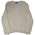 Full front view of sage green Polo Ralph Lauren knit crewneck sweater with embroidered pony
