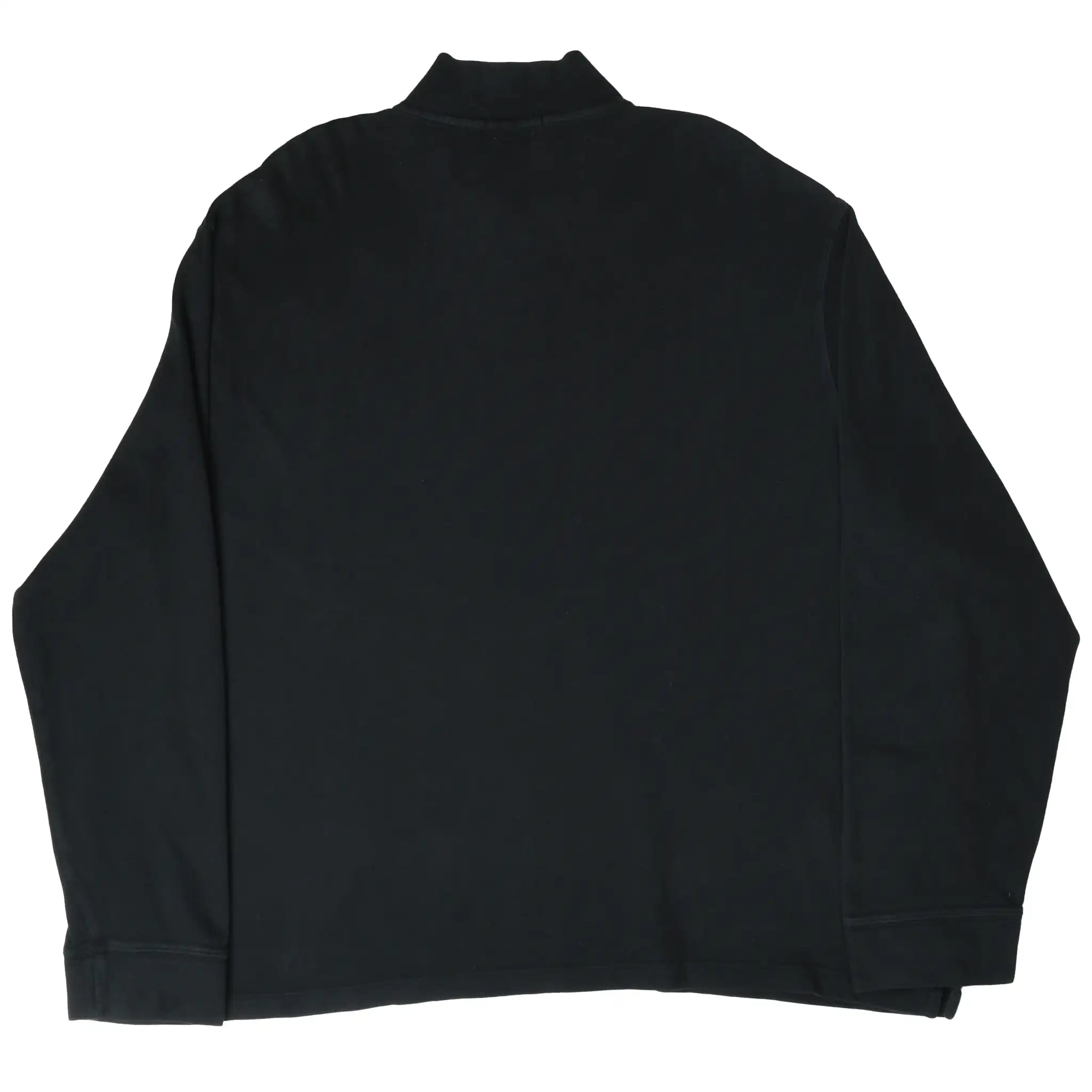Back of black Polo Ralph Lauren quarter-zip sweater