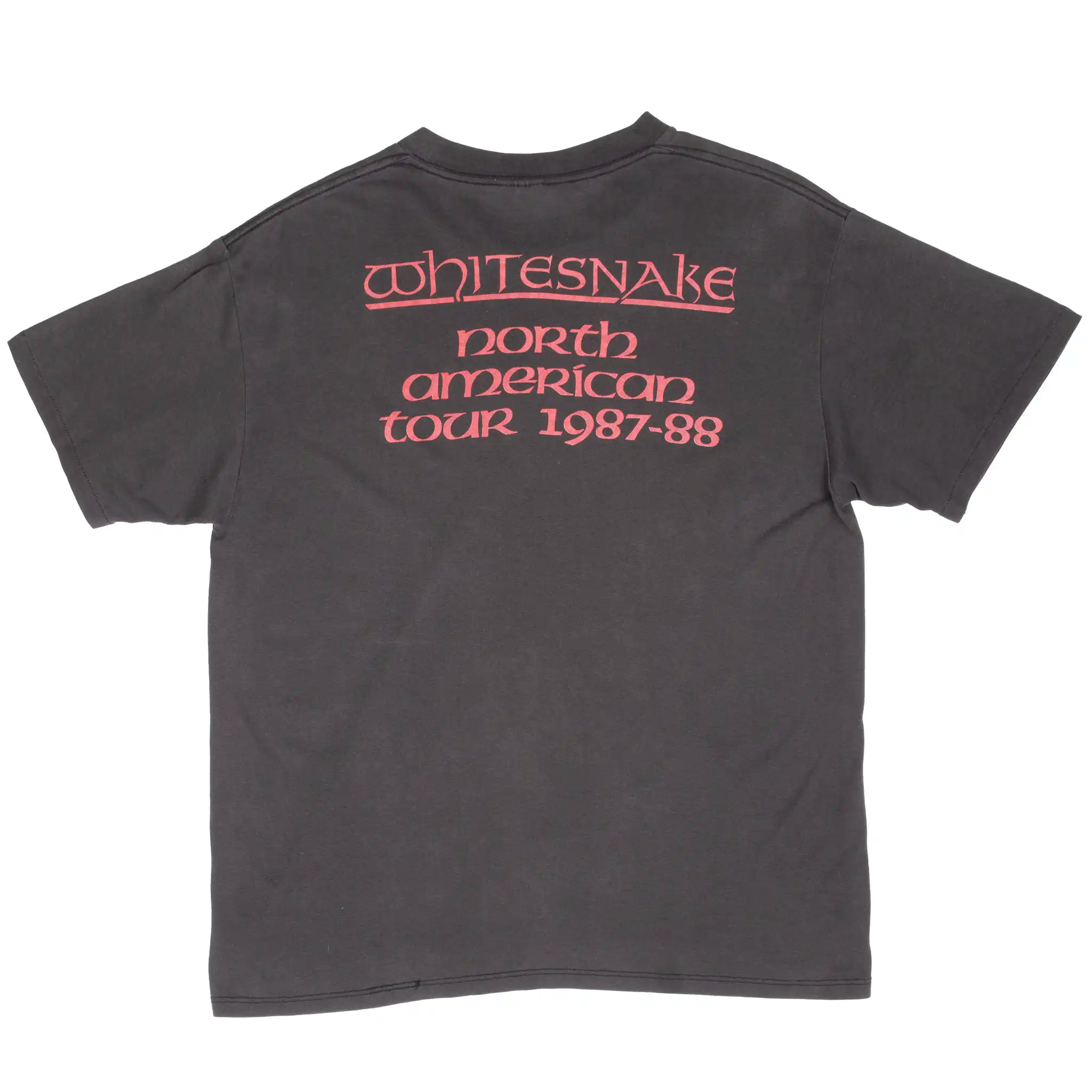 Vintage Whitesnake North Amercian Tour 1987 Tee Shirt Large Made In Usa With Single Stitch Sleeves