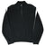 Front of black Polo Ralph Lauren quarter-zip sweatshirt with ribbed cuffs and hem