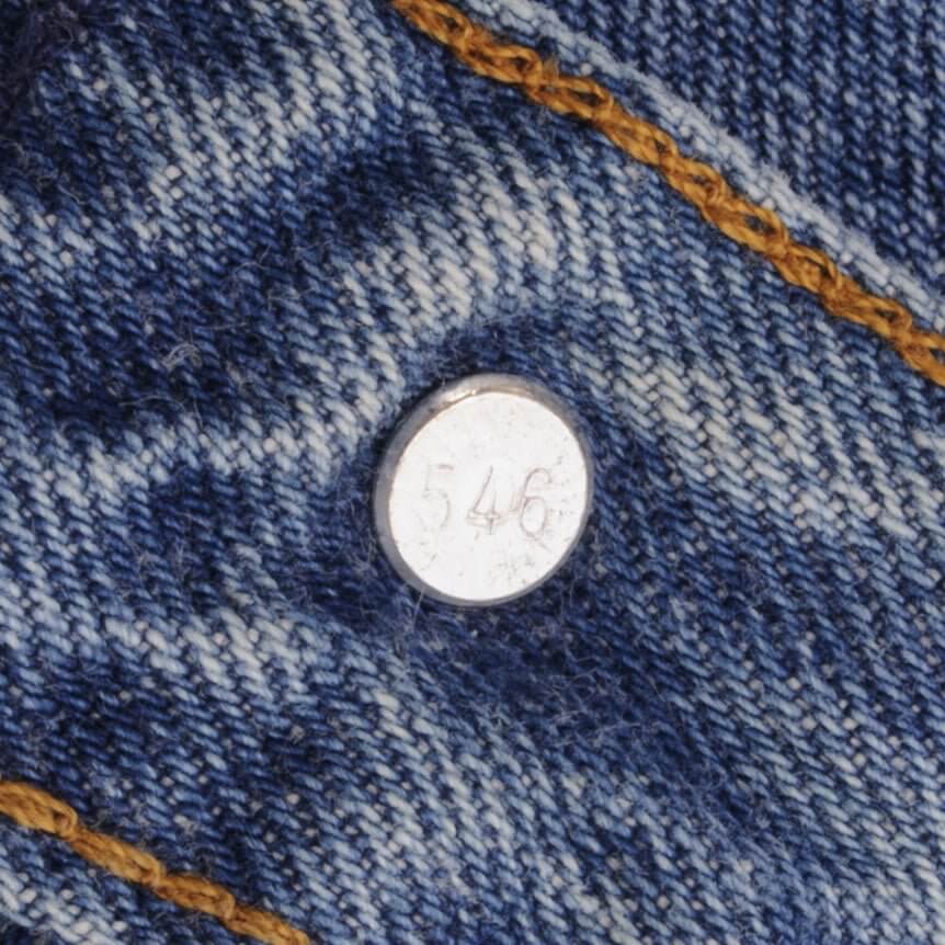 Beautiful Indigo Levis 501 jeans 1980s Made in USA with Medium Dark Wash.  Size on tag 36X36 Actual Size 34X36 Back Button #546