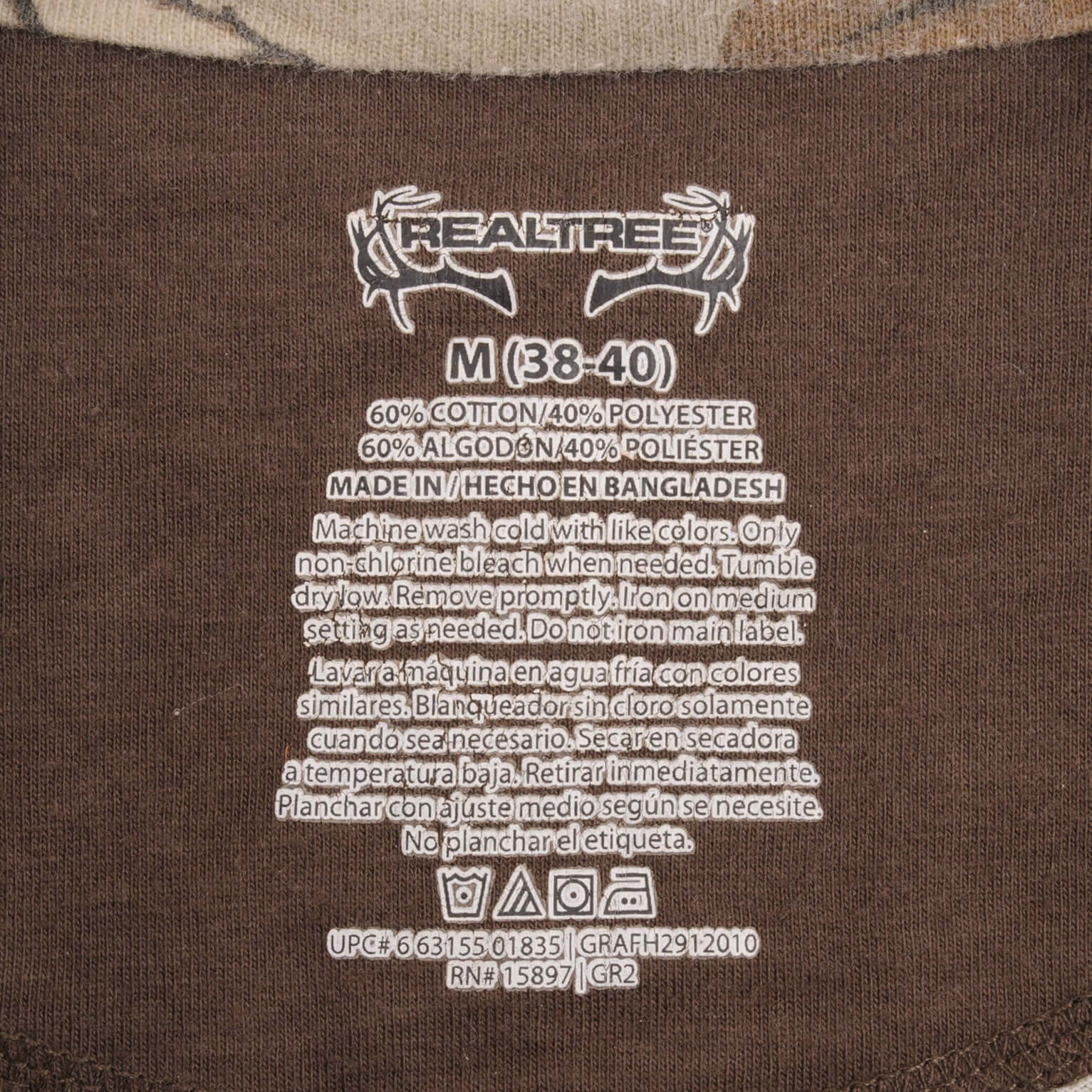 Vintage Hunting Realtree Xtra Camo Long Sleeve Tee Shirt Size Medium