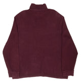 VINTAGE POLO RALPH LAUREN BURGUNDY QUARTER 1/4 ZIP SWEATER 1990S XL