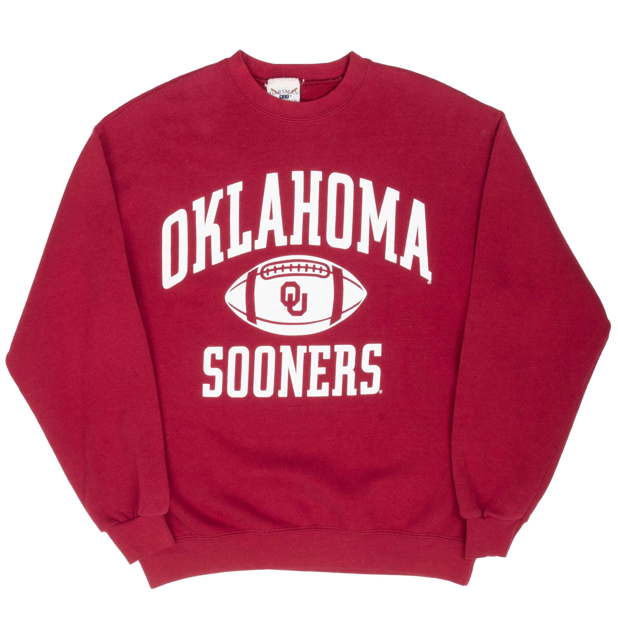 VINTAGE NCAA OKLAHOMA SOONERS 1990S RED SWEATSHIRT MEDIUM