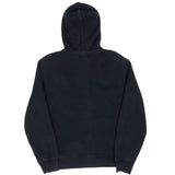 VINTAGE RALPH LAUREN FULL ZIP CLASSIC BLACK HOODIE SWEATSHIRT 1990S MEDIUM