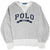 Full front of grey Polo Ralph Lauren sweatshirt with navy POLO 1967 embroidery