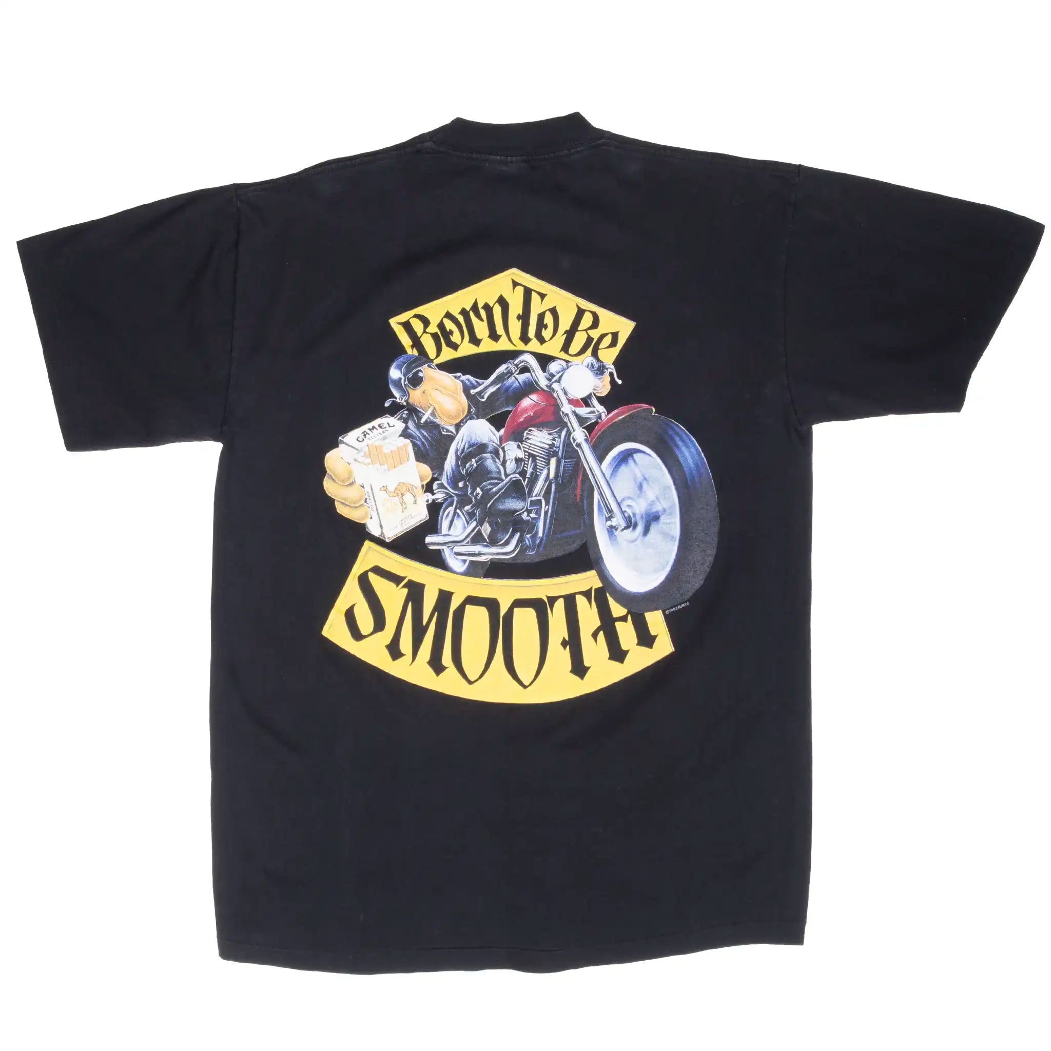 Vintage Camel Born To Be Smooth 1992 Pocket Tee Shirt Size Large Made In Usa
