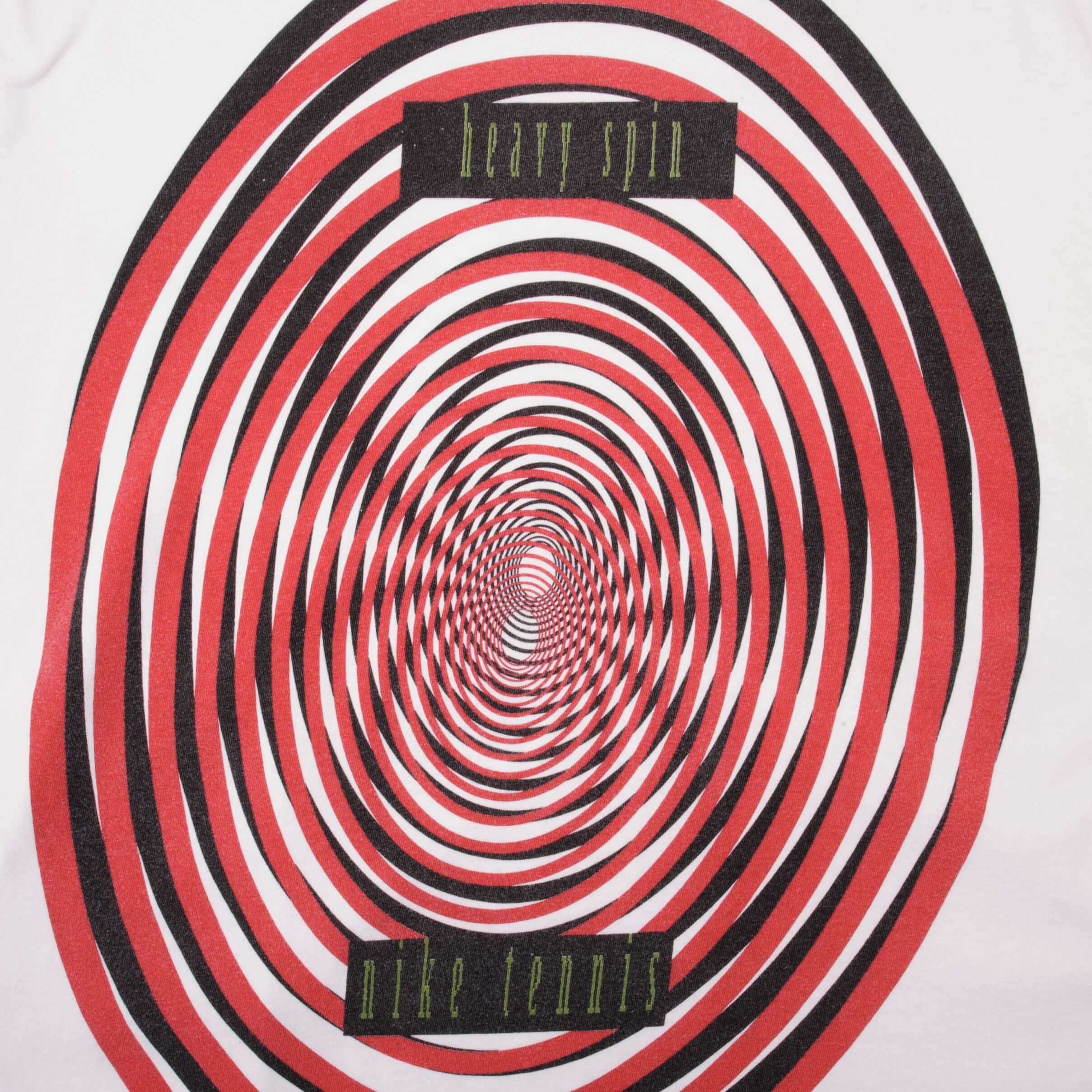 VINTAGE NIKE TENNIS HEAVY SPIN TEE SHIRT EARLY 1990S XL MADE IN USA