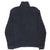 Back view of dark grey Polo Ralph Lauren quarter-zip sweater with raised collar