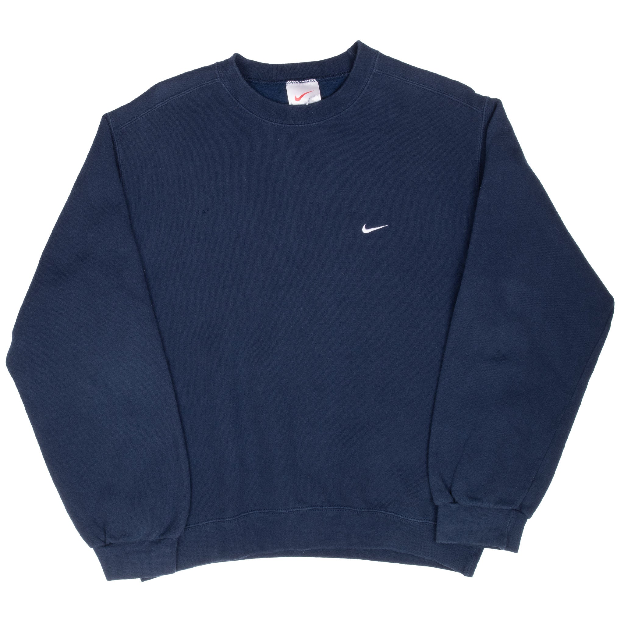 Vintage Classic Nike Swoosh Navy Blue Sweatshirt 1990S Size Small