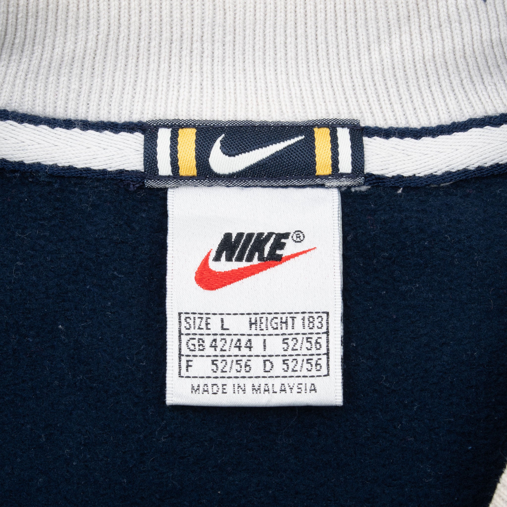 Vintage Nike Spellout Blue Sweatshirt 1990S Size Large Made In Usa