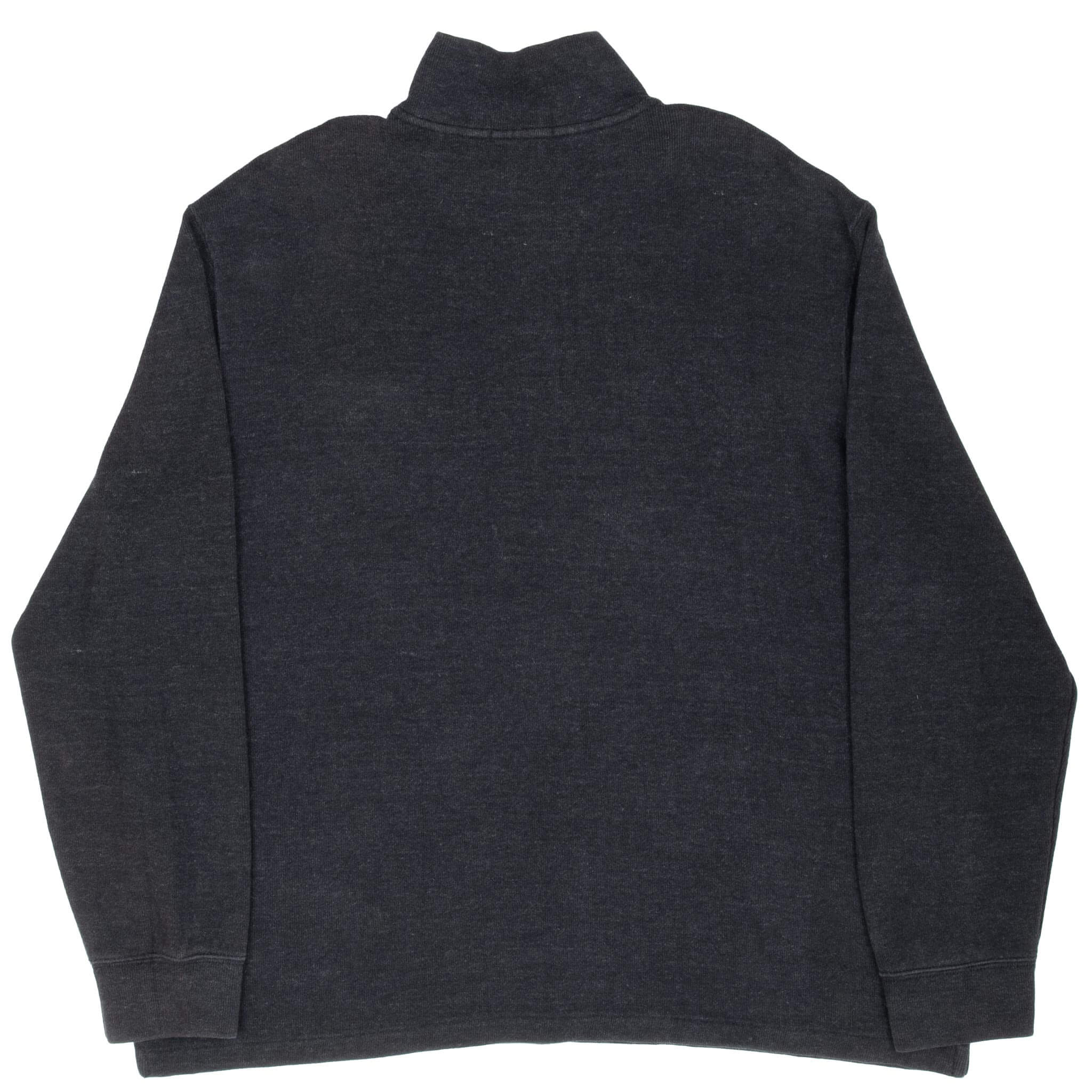 Polo Ralph Lauren Dark Grey Quarter 1/4 Zip Sweater Size XL