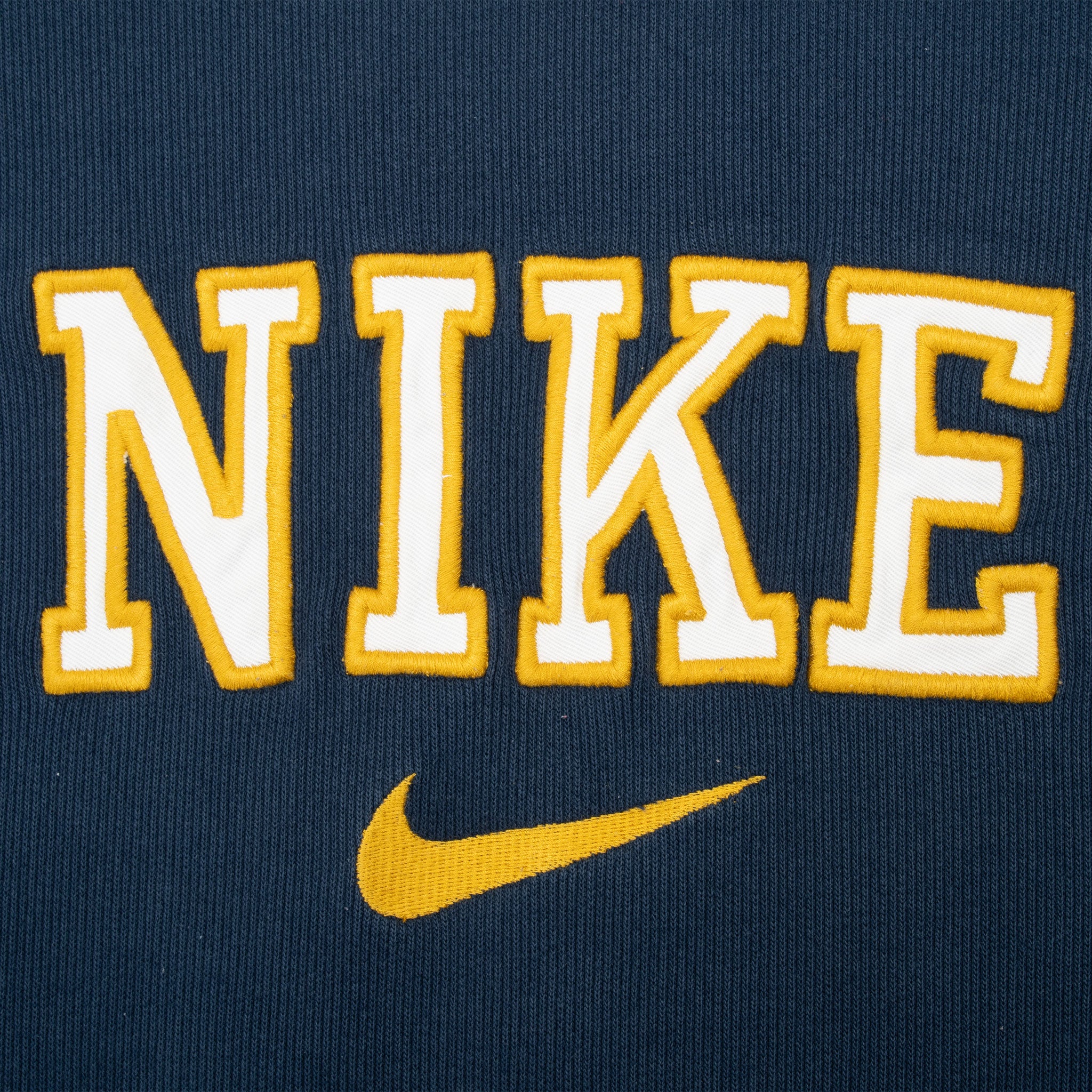 Vintage Nike Spellout Blue Sweatshirt 1990S Size Large Made In Usa