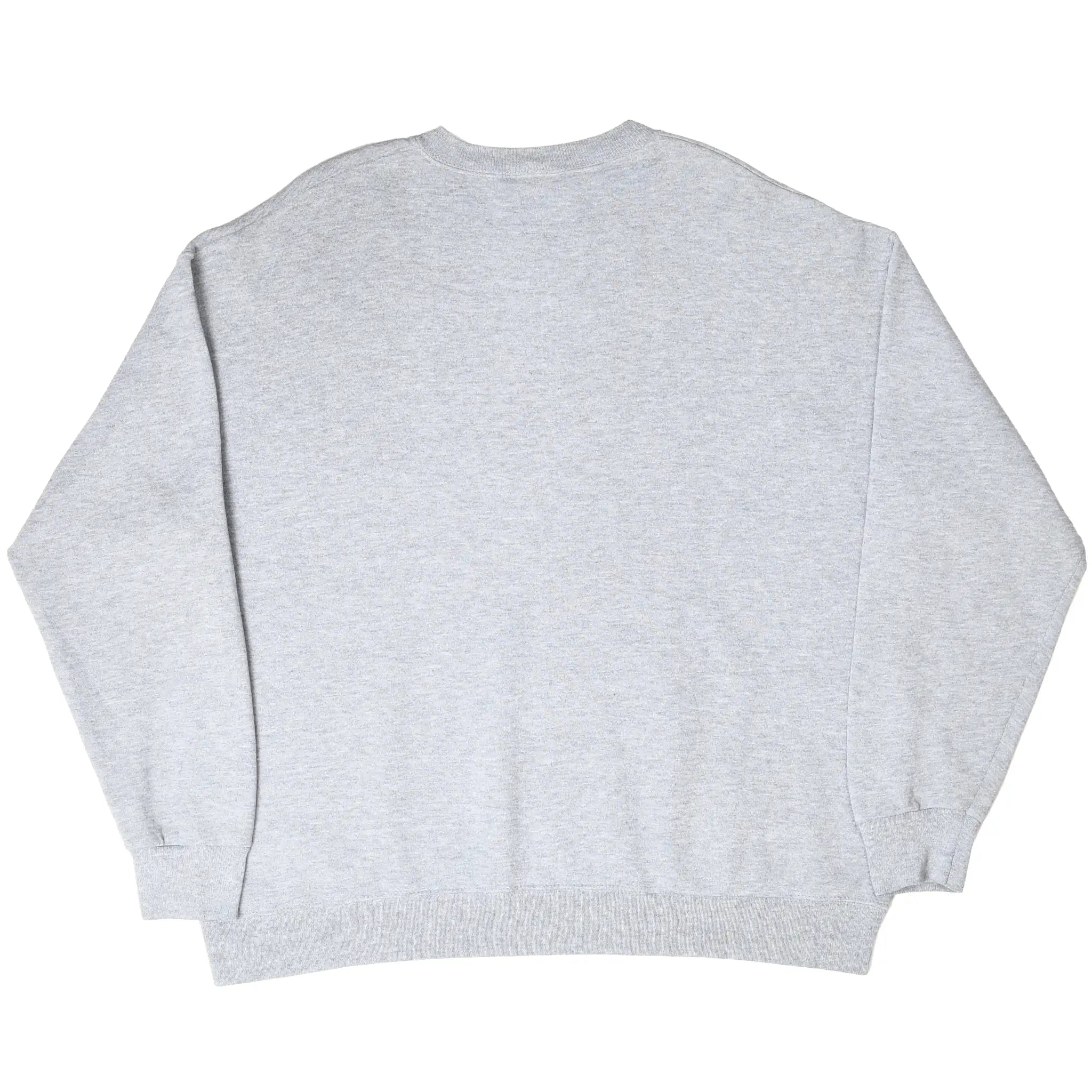 Back of gray Southwest Missouri State University sweatshirt with no graphic