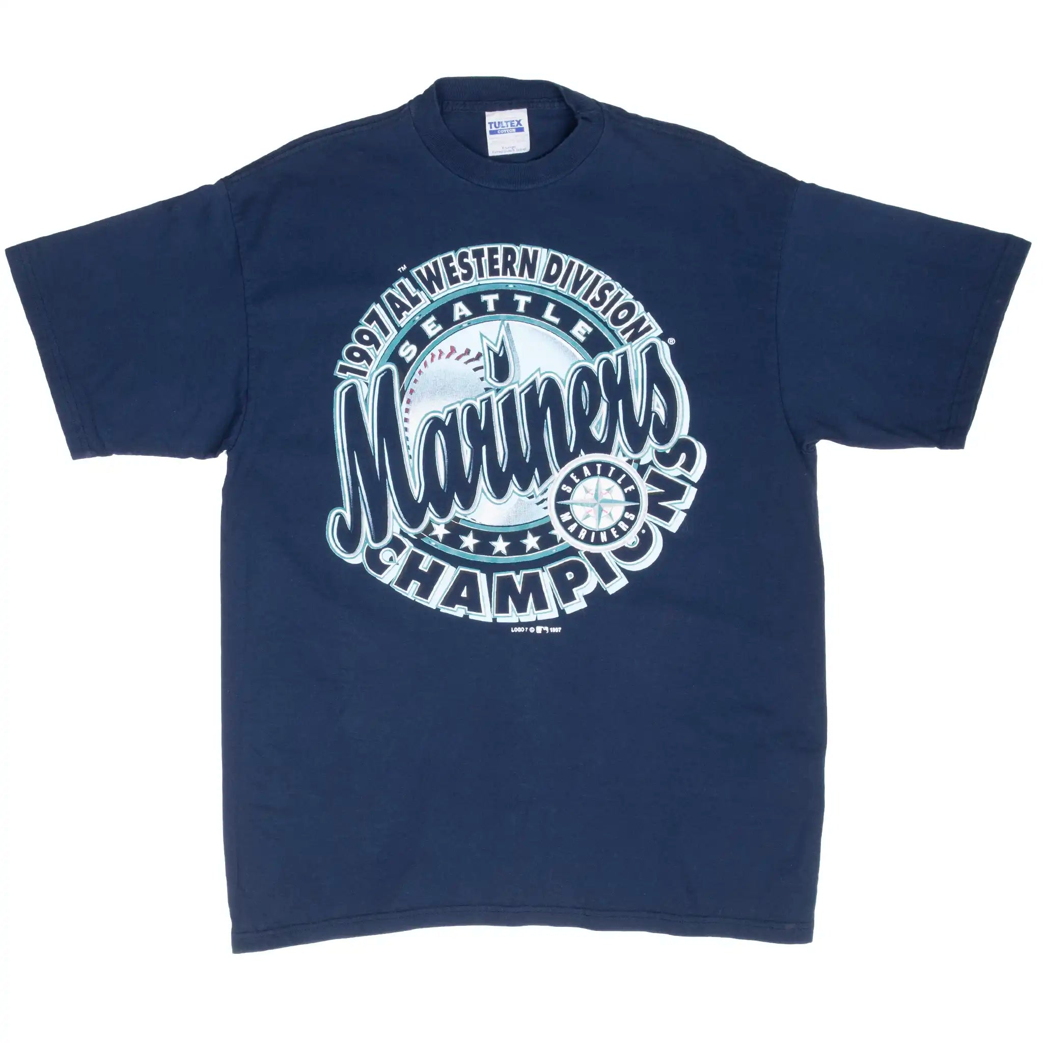 Vintage Mlb Seattle Mariners Western Champion 1997 Tee Shirt Size Large