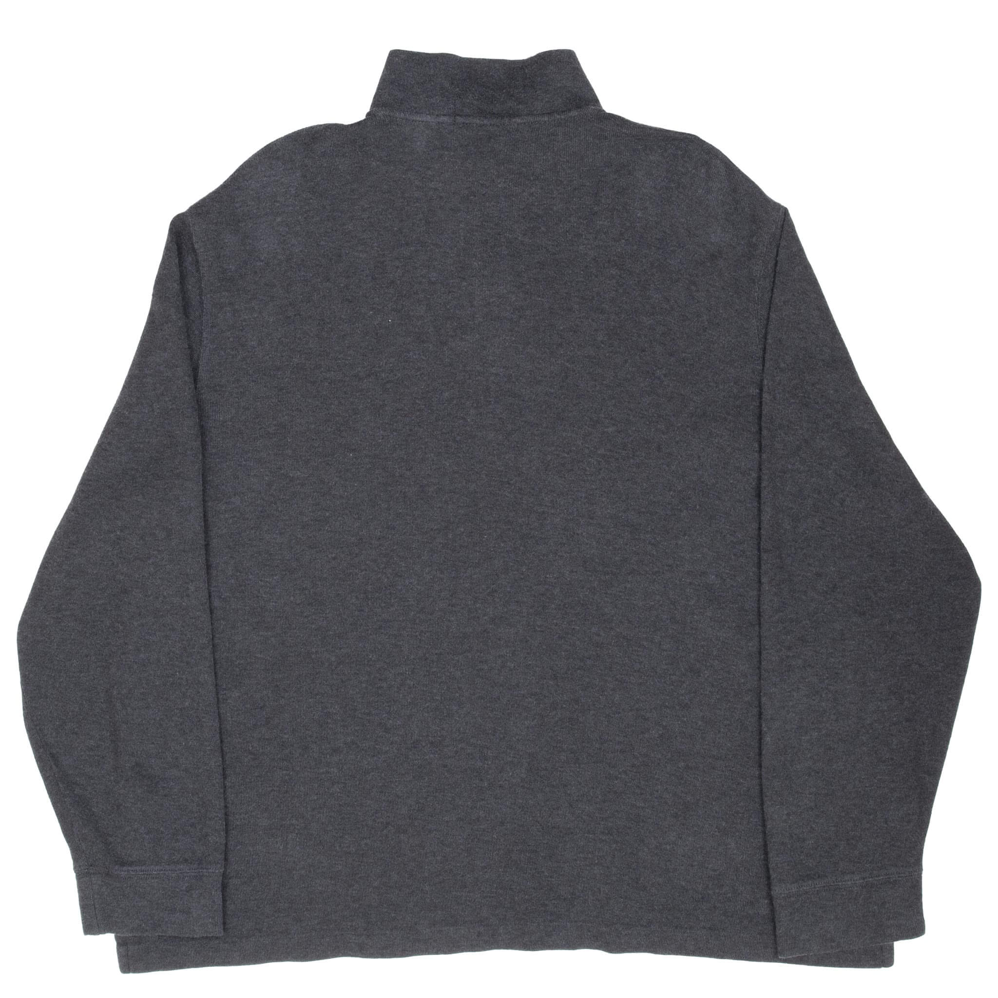 Polo Ralph Lauren Dark Grey Quarter 1/4 Zip Sweater Size XL