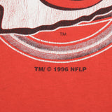 Vintage NFL Kansas City Chiefs 1996 Taylor Swift Tee Shirt Size 2XL Made In USA With Single Stitch Sleeves