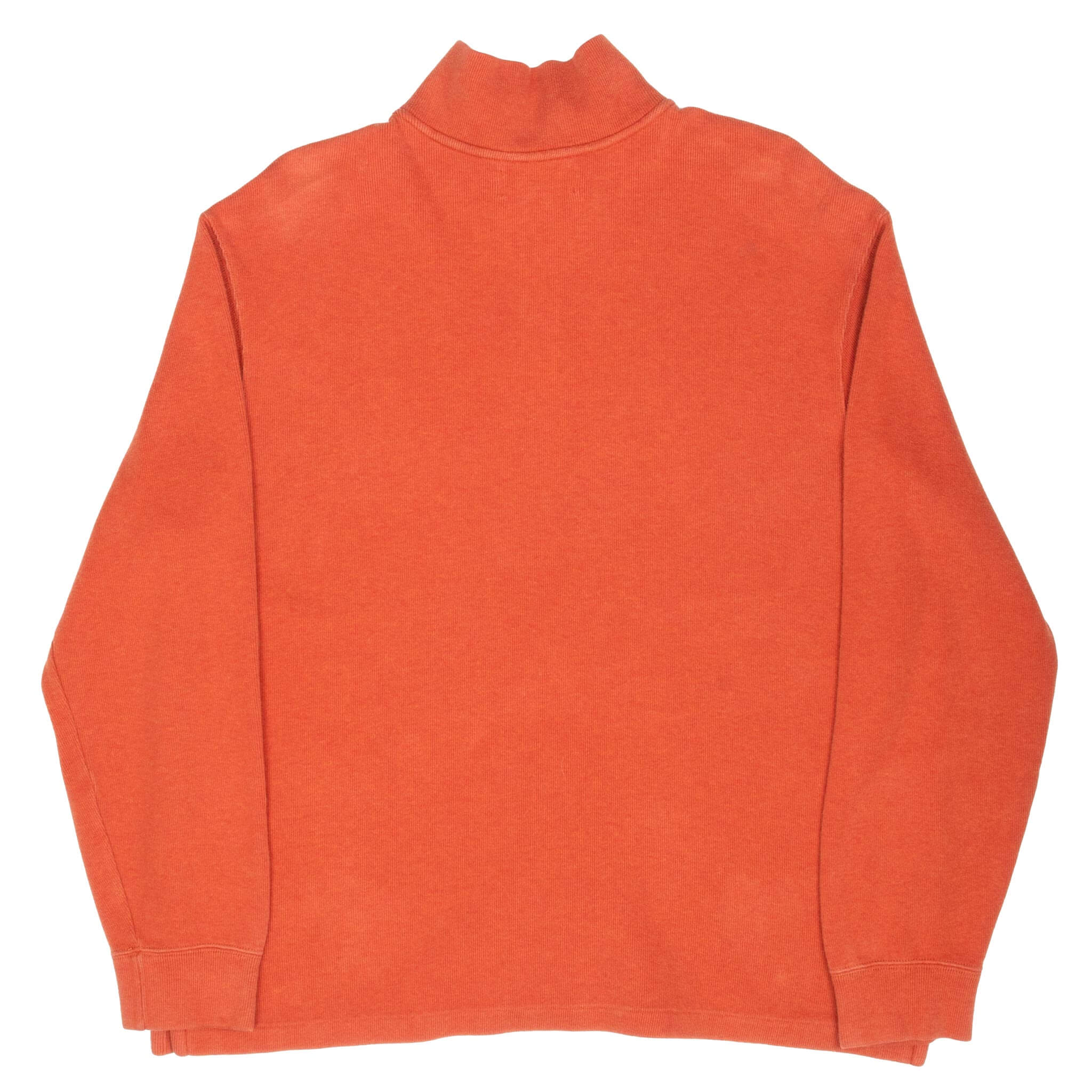 Vintage Polo Ralph Lauren Orange Quarter Zip Sweater 1990s Size XL