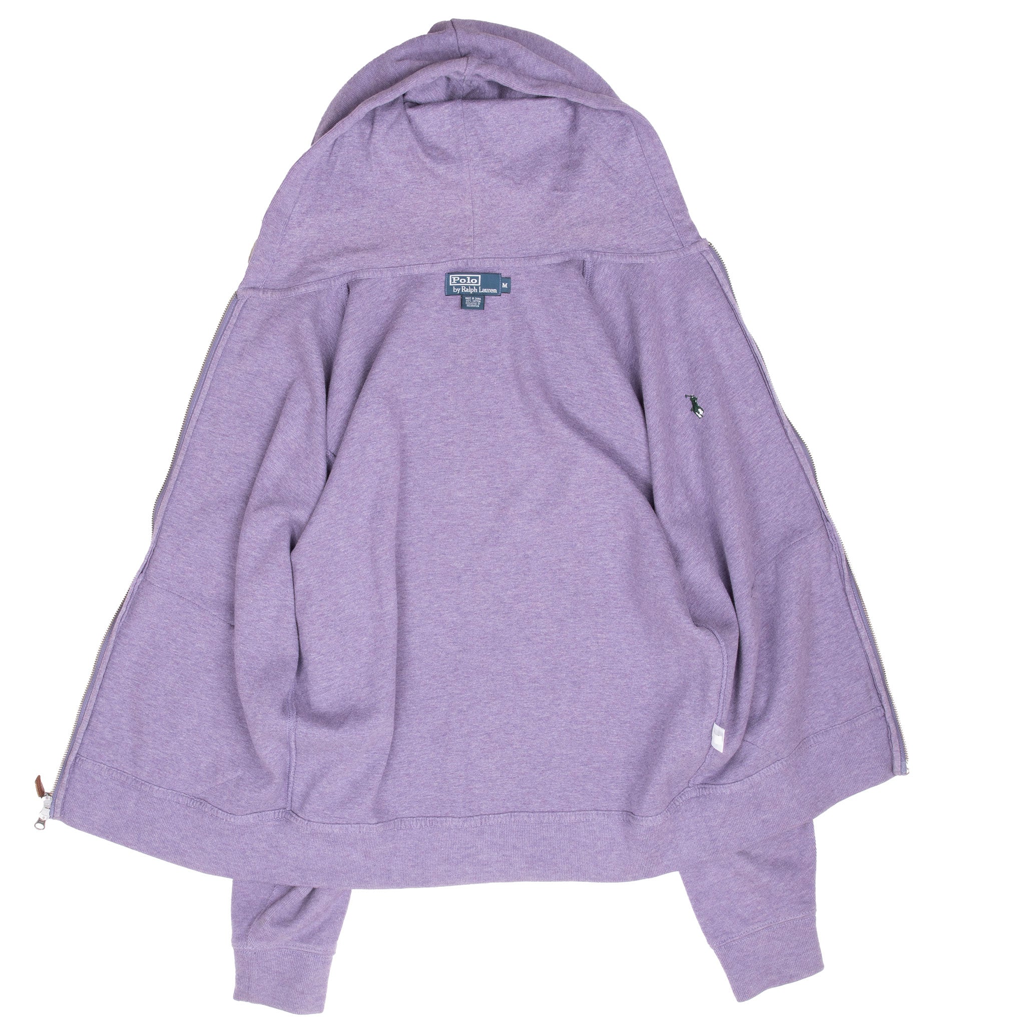 Vintage Ralph Lauren Full Zip Purple Sweater 1990S Size Medium