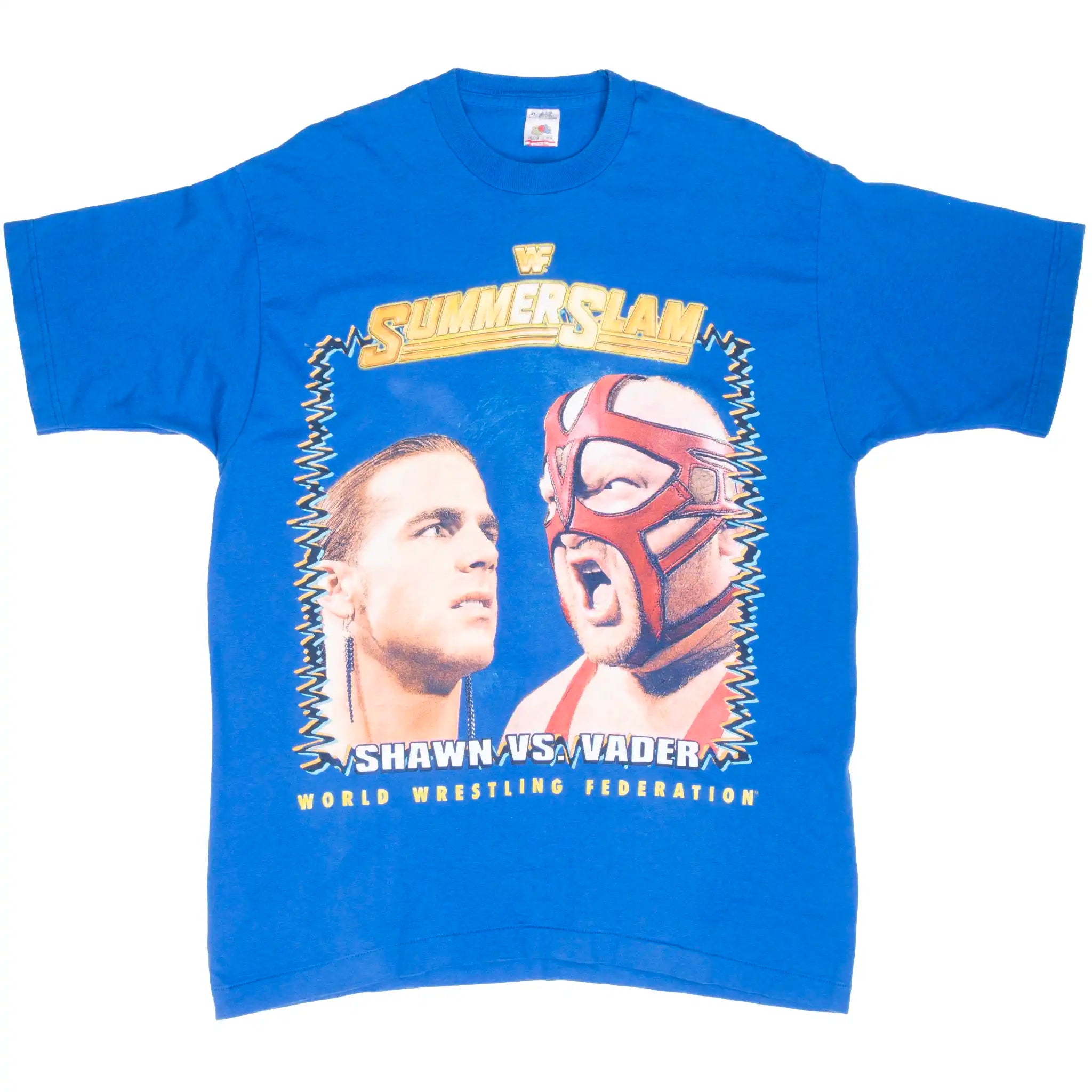 Vintage Wwf Summerslam Shawn Michaels Vs Vader Tee Shirt 1996 Size XL Made In Usa