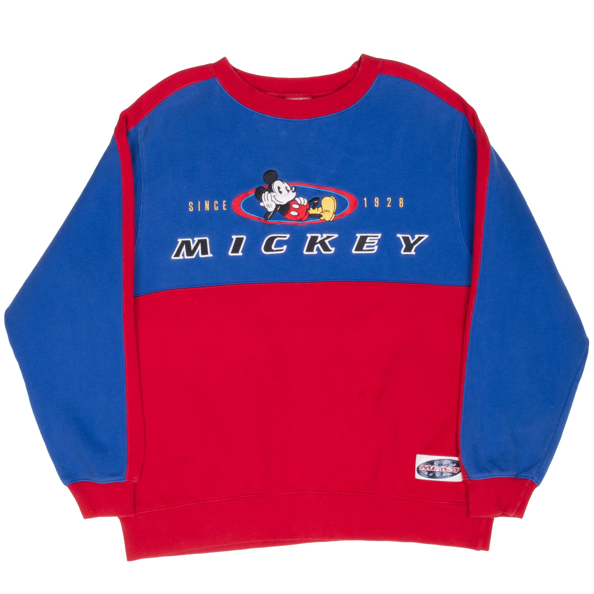 Vintage Disney Mickey Mouse Embroidered Sweatshirt 1990S Size Medium