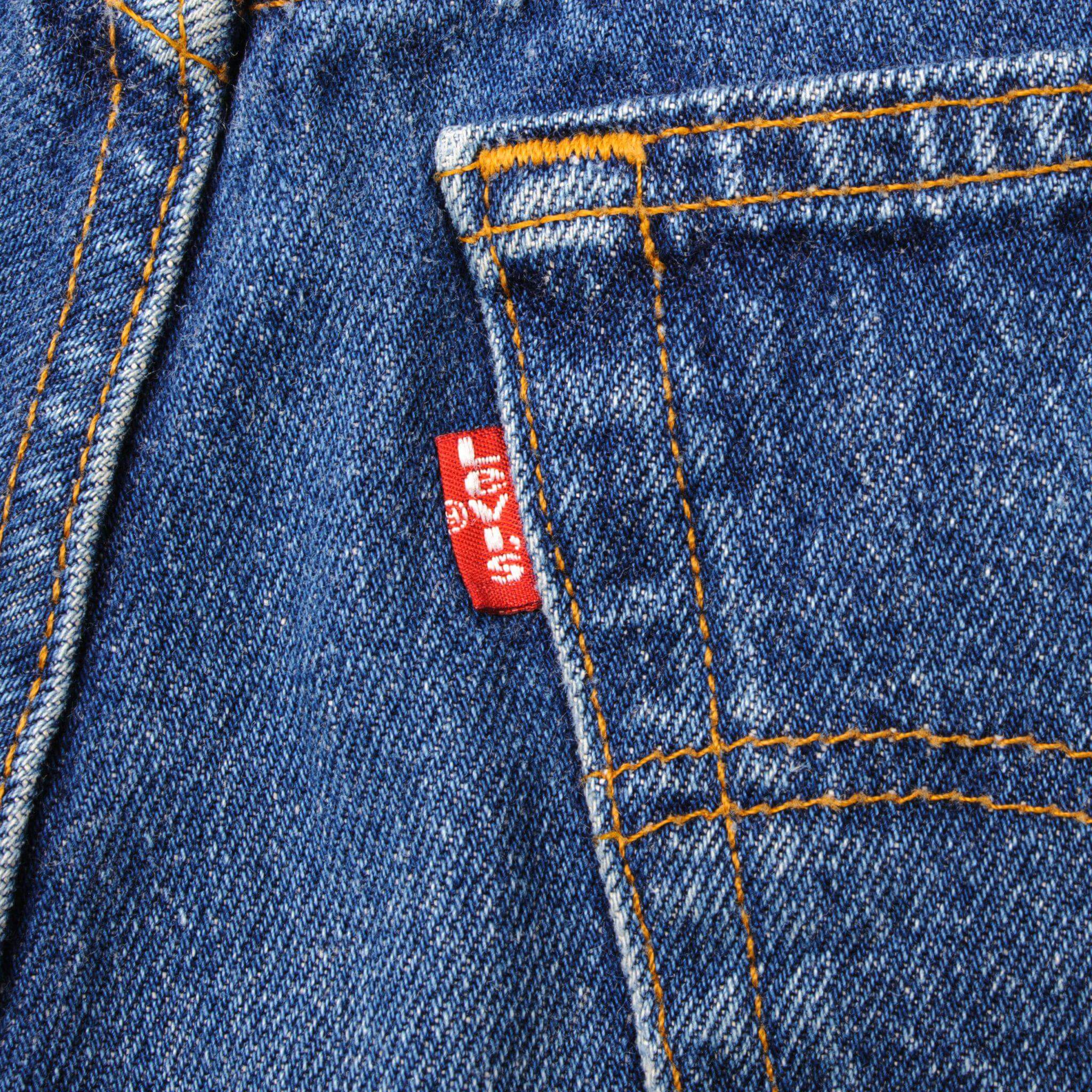 VINTAGE LEVIS 501 JEANS INDIGO 1988-1993 SIZE W30 L30 MADE IN USA