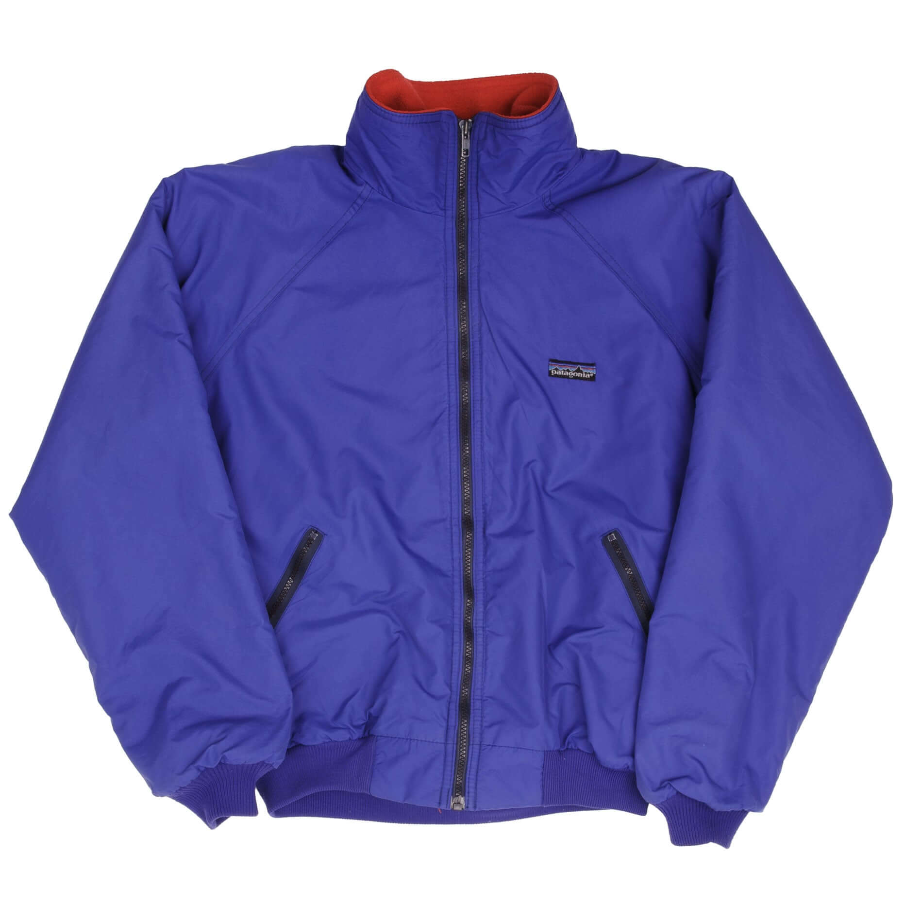 Vintage Patagonia Windbreaker Blue Jacket 1990S Size Medium Made In Usa Style 42101 Cut4454