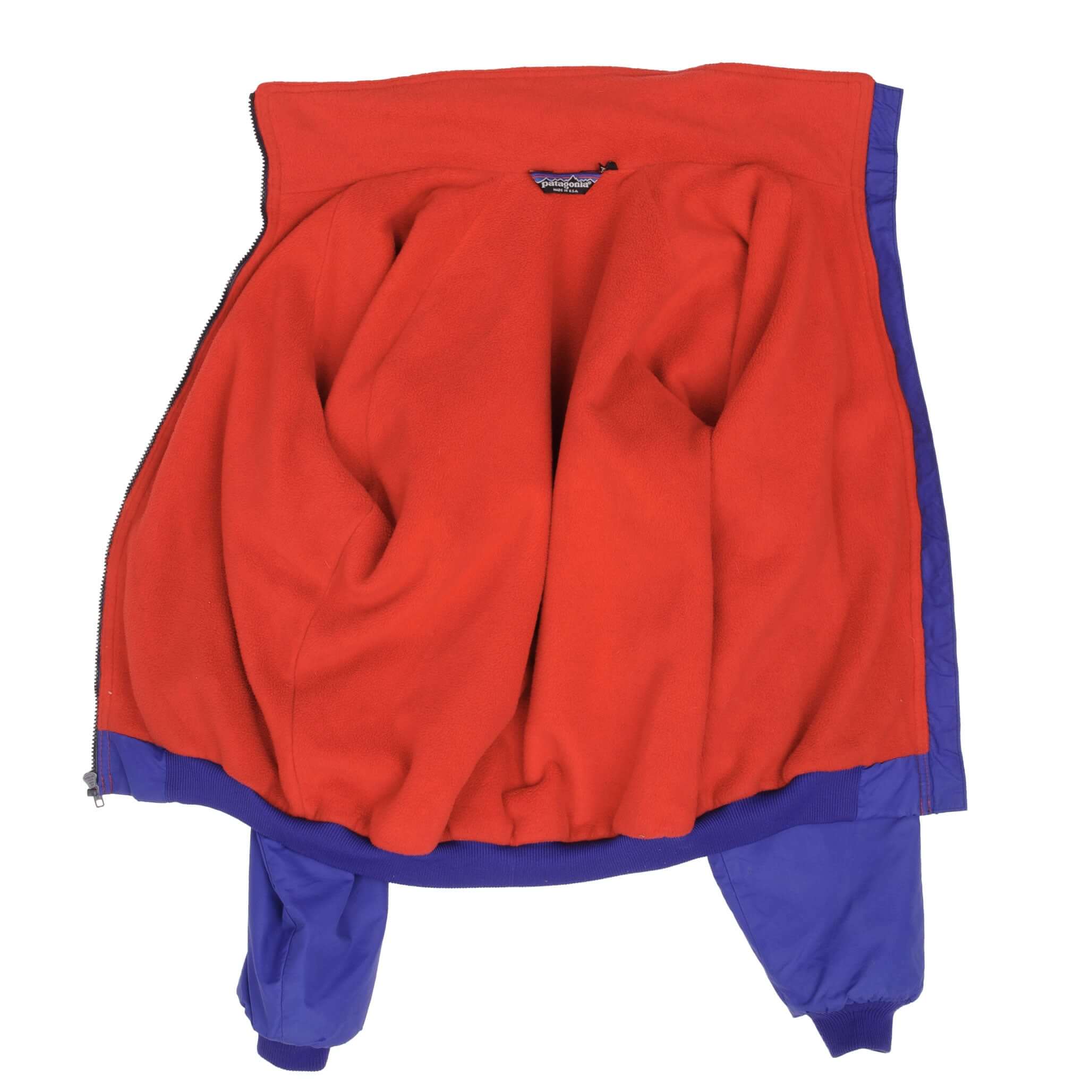 Vintage Patagonia Windbreaker Blue Jacket 1990S Size Medium Made In Usa Style 42101 Cut4454