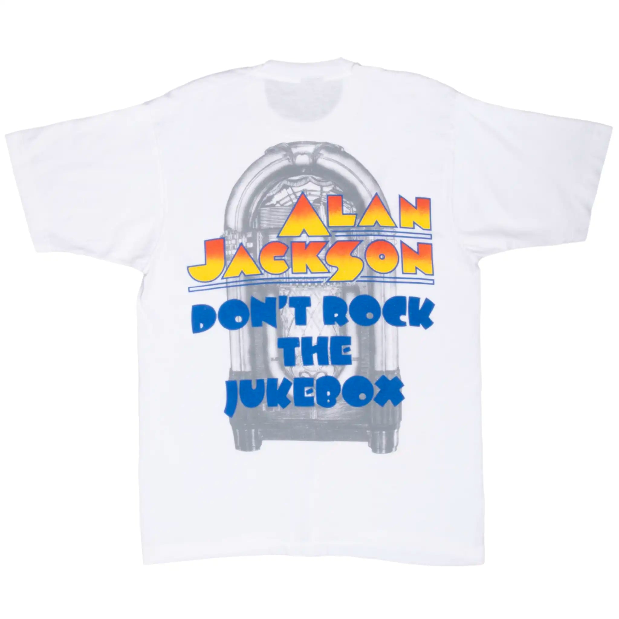 VINTAGE ALAN JACKSON DON'T ROCK THE JUKEBOX TEE SHIRT 1993 MEDIUM MADE IN USA